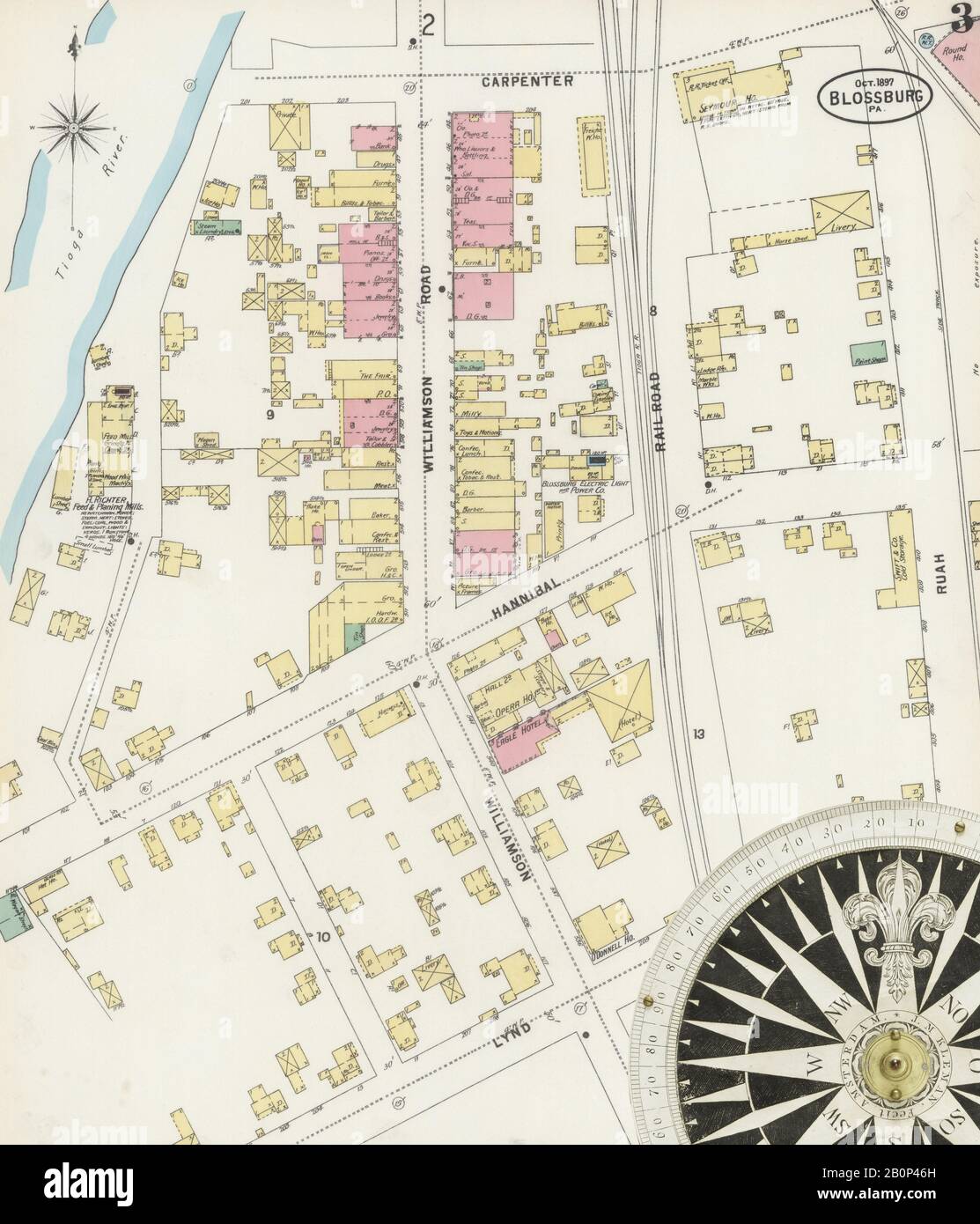 Image 3 of Sanborn Fire Insurance Map from Blossburg, Tioga County