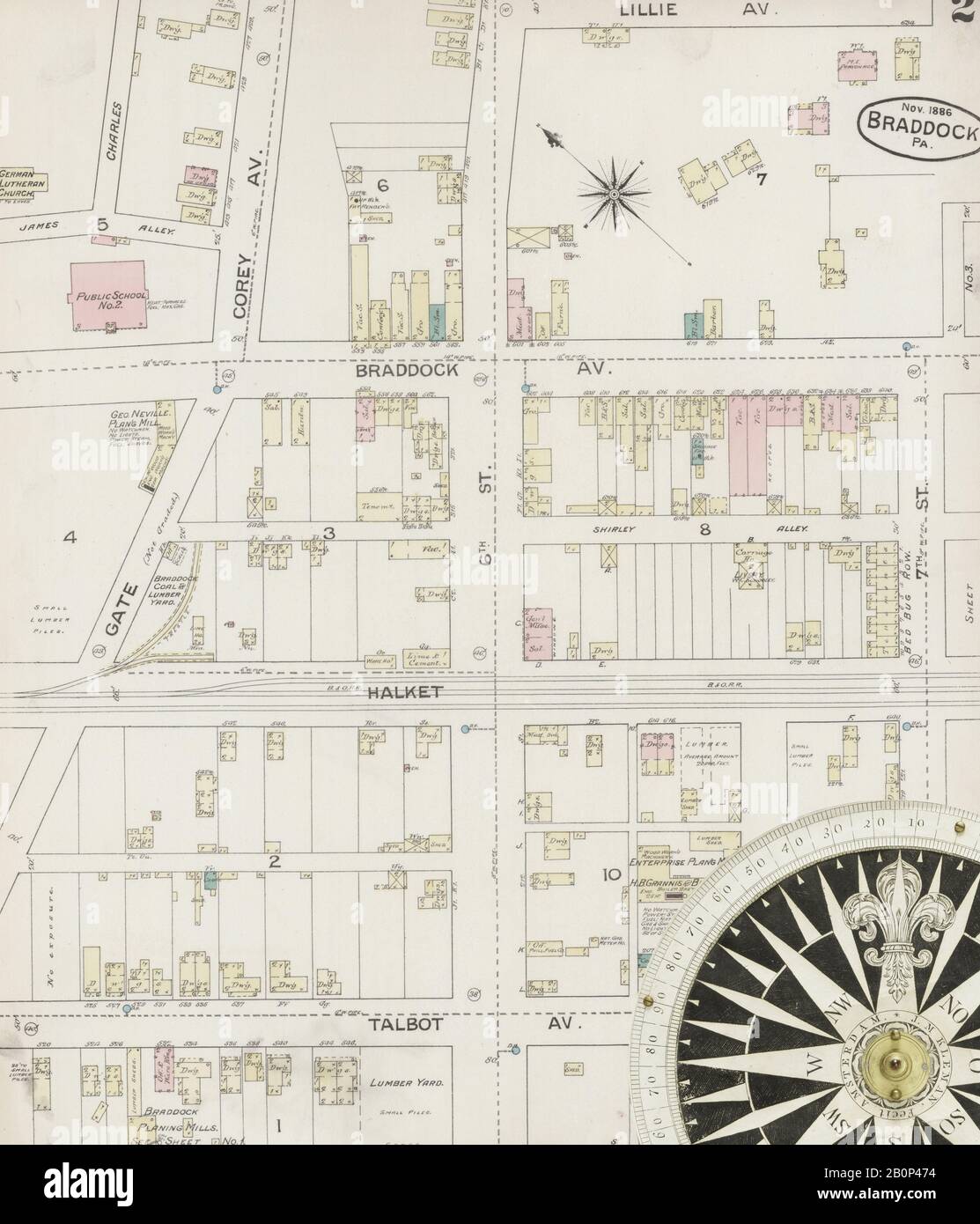 Image 2 of Sanborn Fire Insurance Map from Braddock, Allegheny County ...