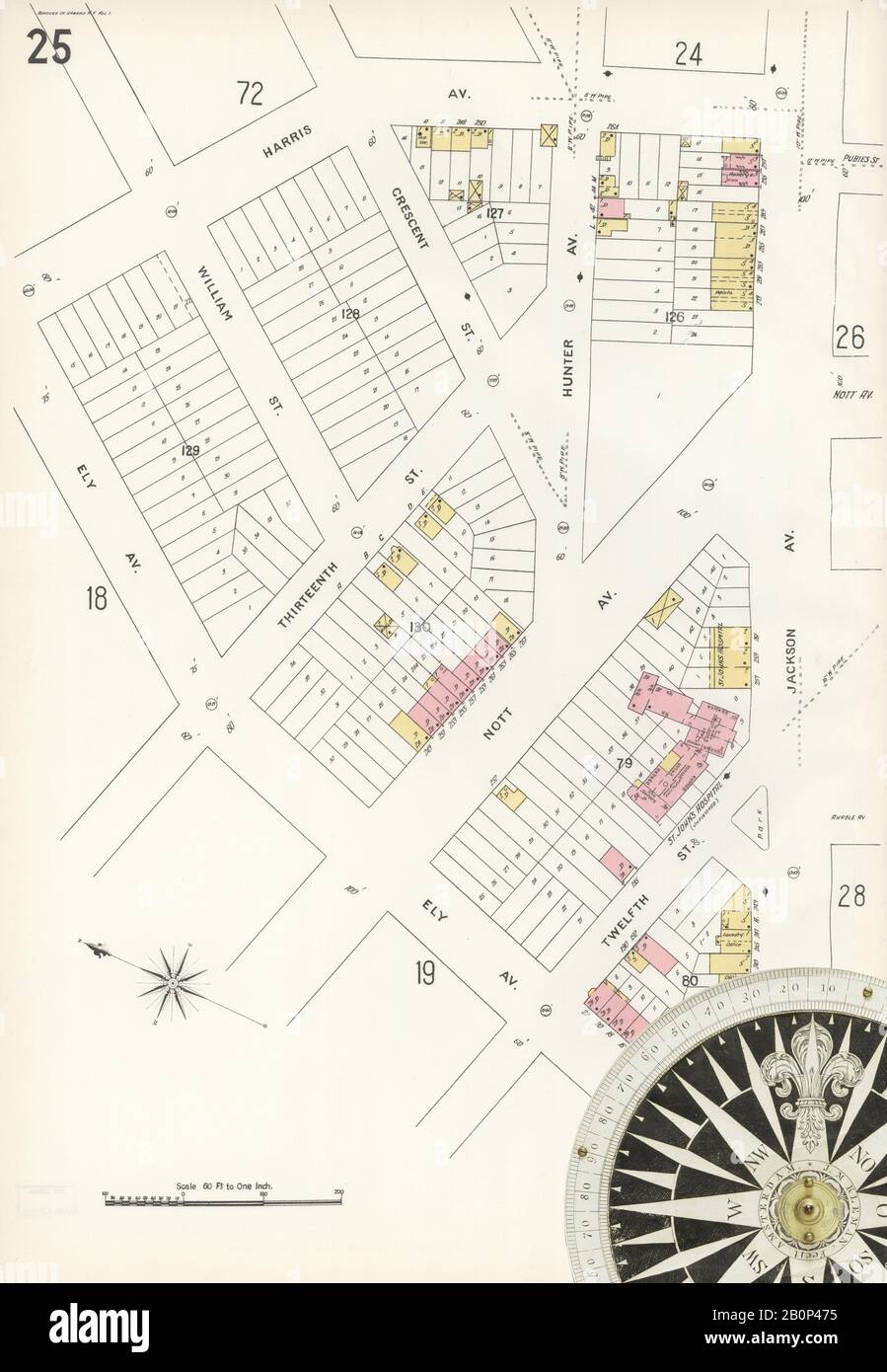 Sanborn Maps Queens Ny Image 26 Of Sanborn Fire Insurance Map From Queens, Queens County, New York.  1898-1903: Vol. 1, 1898. 98 Sheet(S). Bound, America, Street Map With A  Nineteenth Century Compass Stock Photo - Alamy