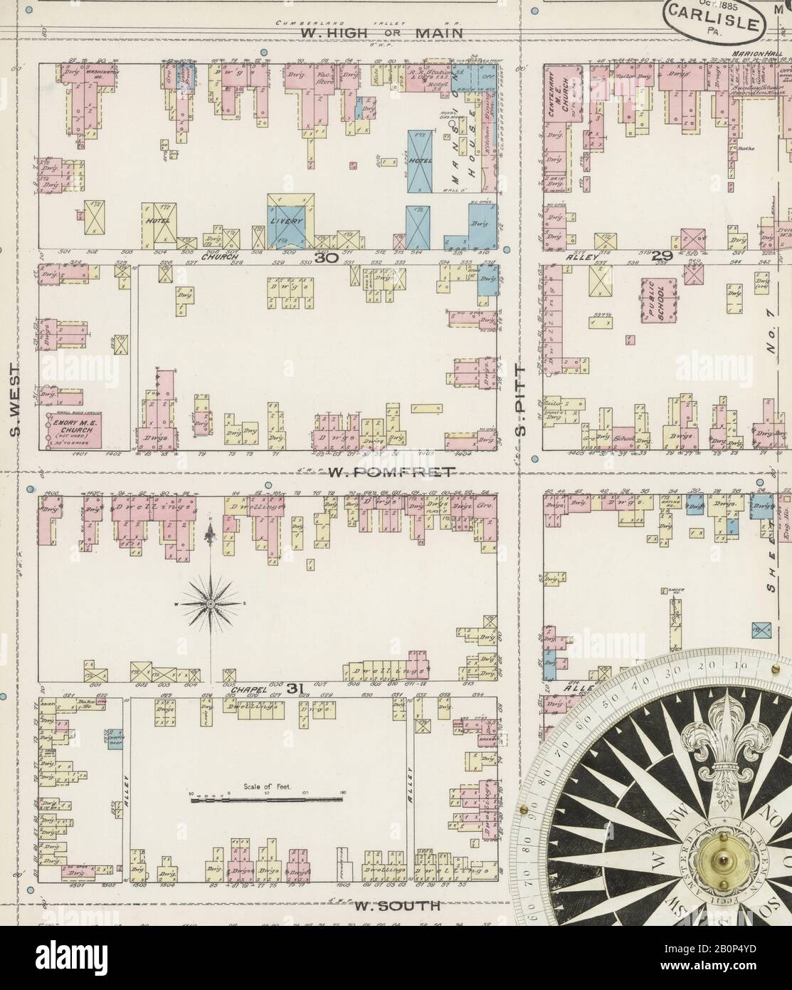 Map of carlisle hires stock photography and images Alamy