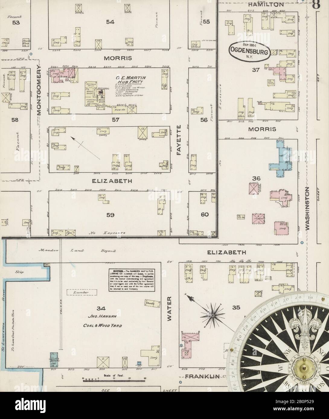 Ogdensburg new york map hires stock photography and images Alamy