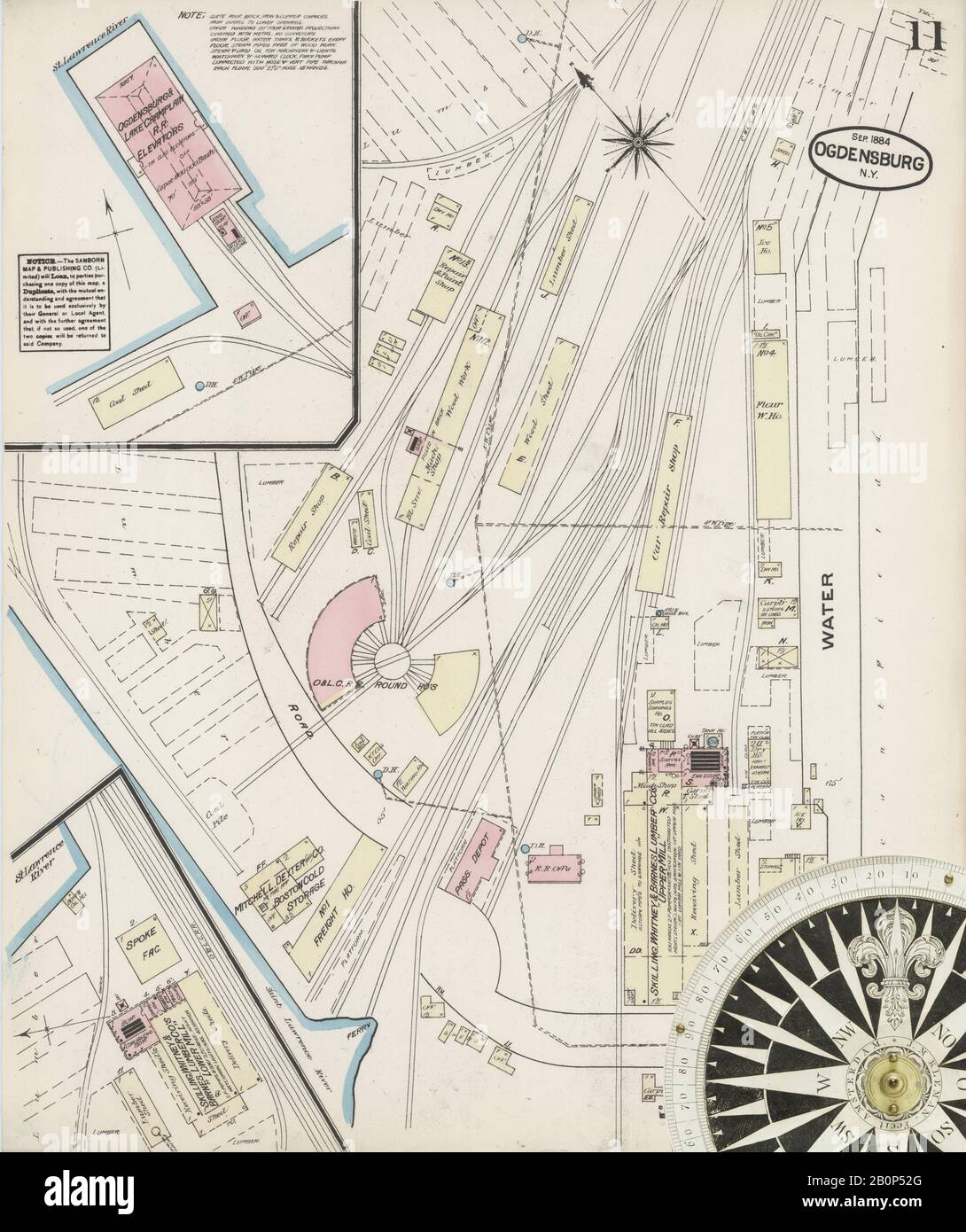 Map of ogdensburg new york hires stock photography and images Alamy