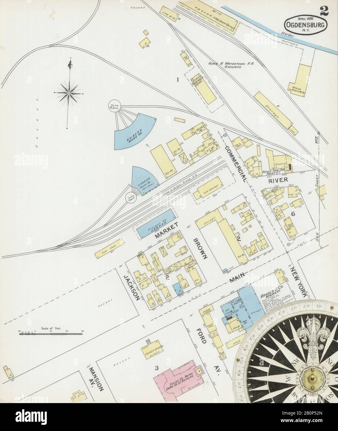 Map of ogdensburg new york hires stock photography and images Alamy