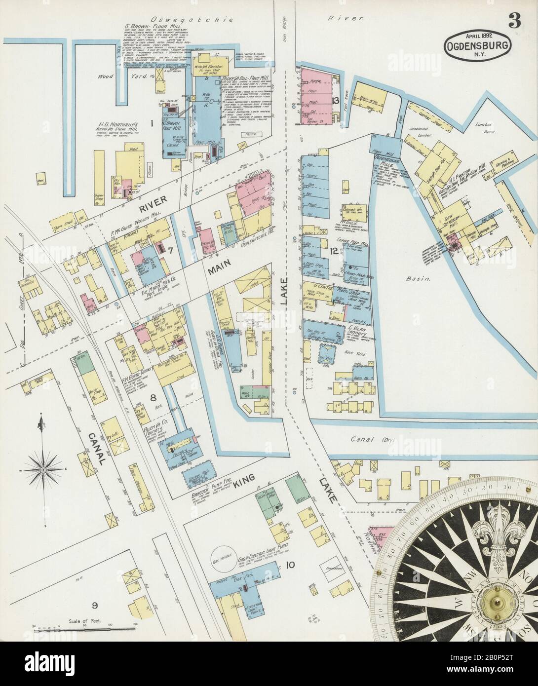 Map of ogdensburg new york hires stock photography and images Alamy