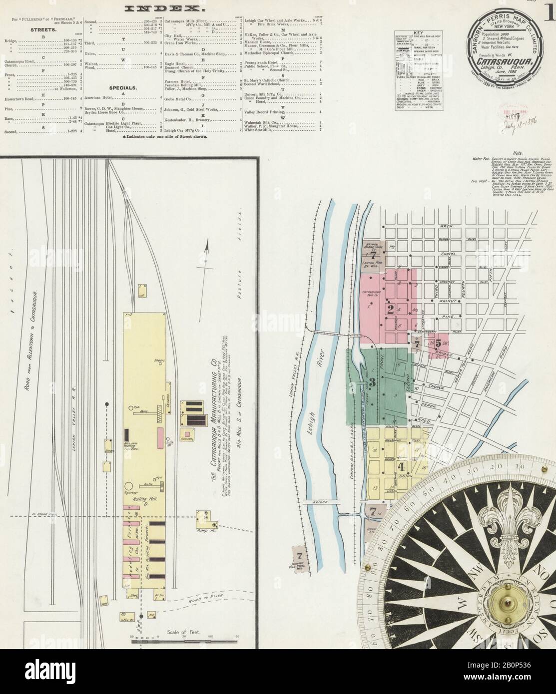 Image 1 of Sanborn Fire Insurance Map from Catasauqua, Lehigh County ...