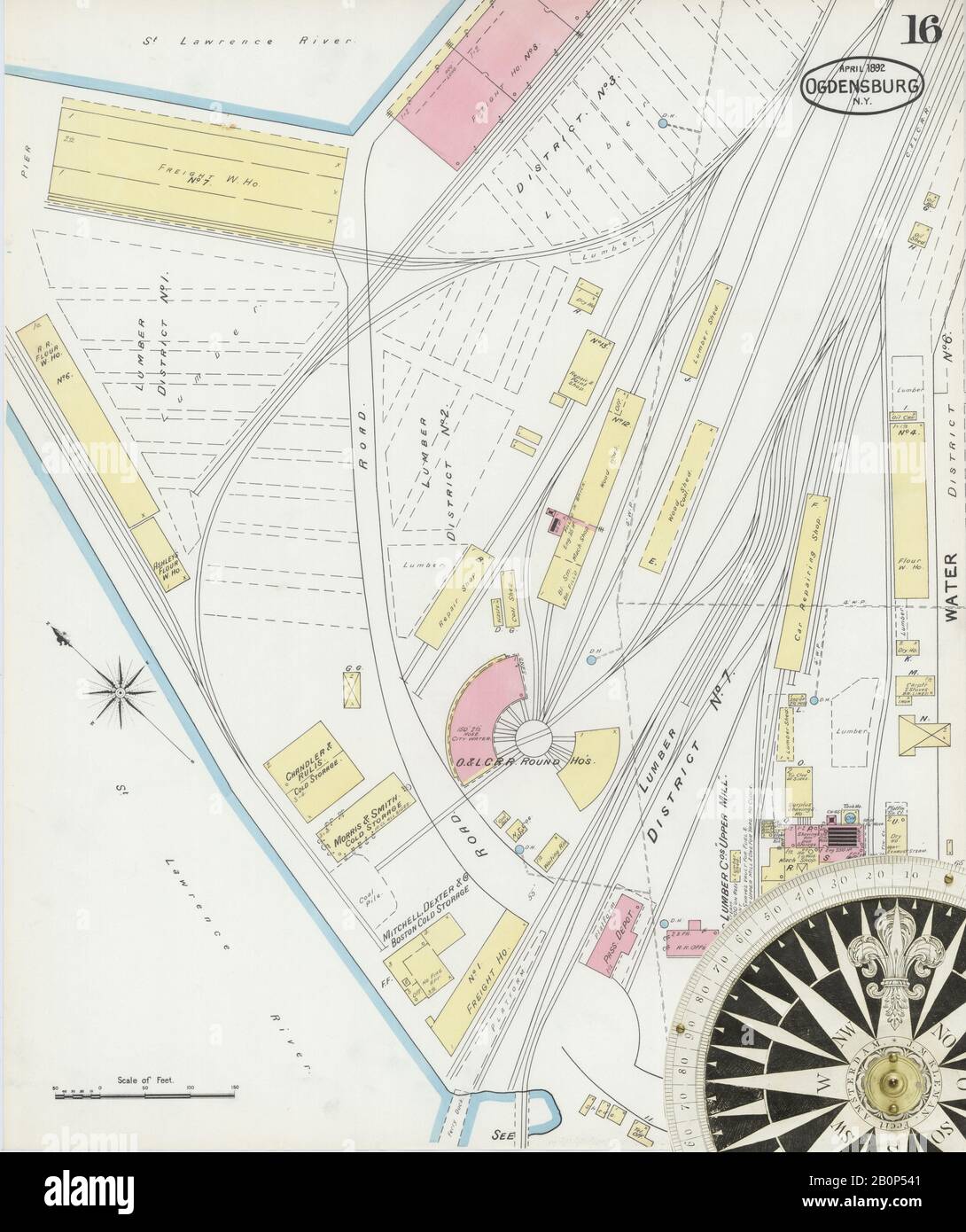 Map of ogdensburg new york hires stock photography and images Alamy
