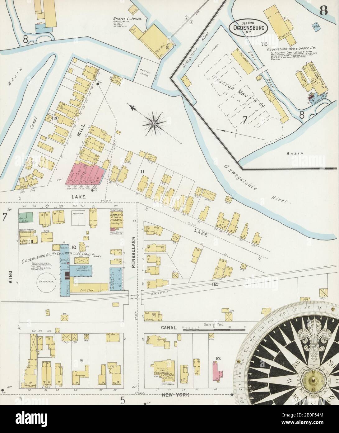 Map of ogdensburg new york hires stock photography and images Alamy