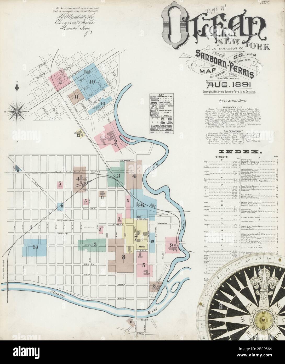 Map of olean new york hires stock photography and images Alamy