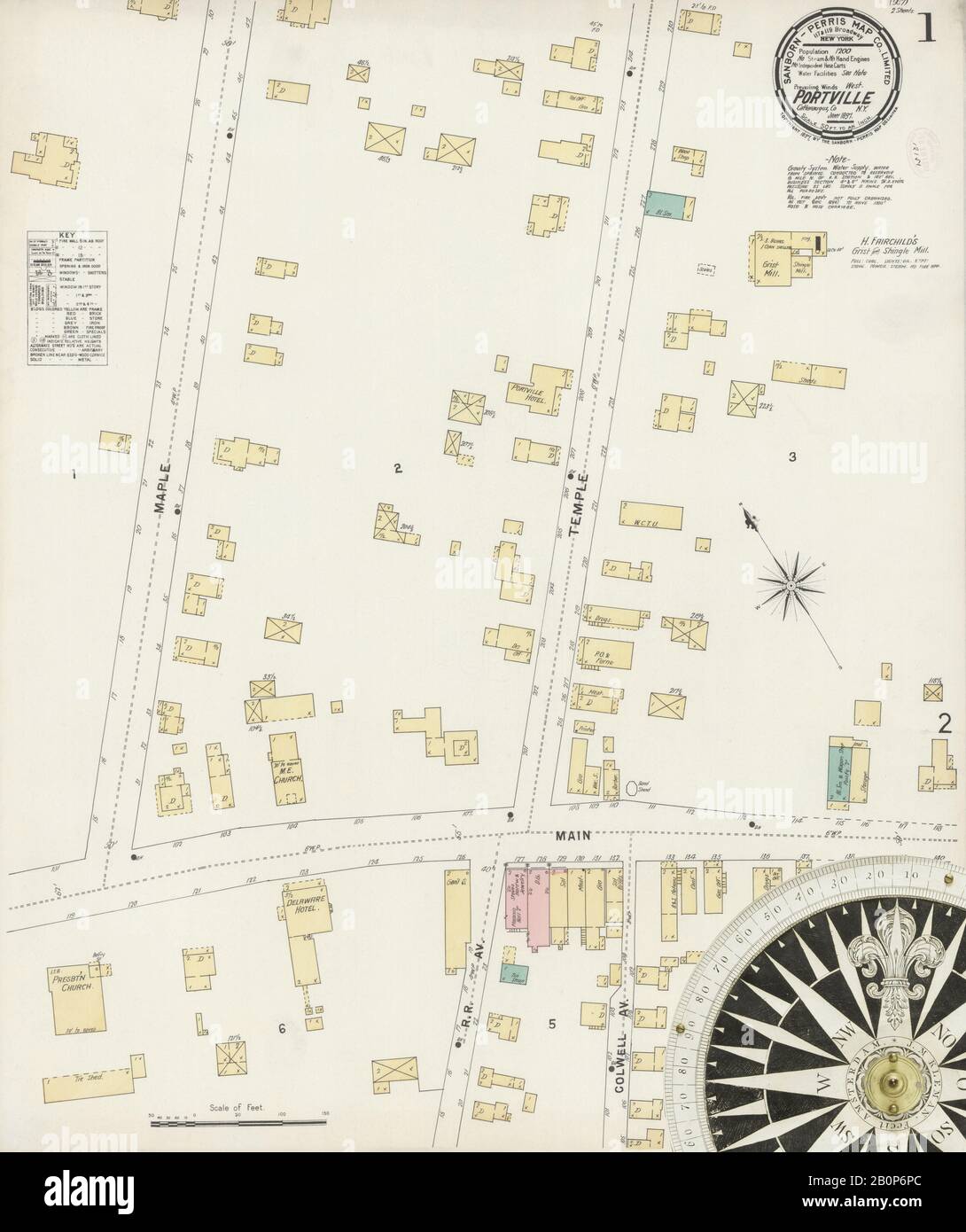 Map of portville new york hires stock photography and images Alamy