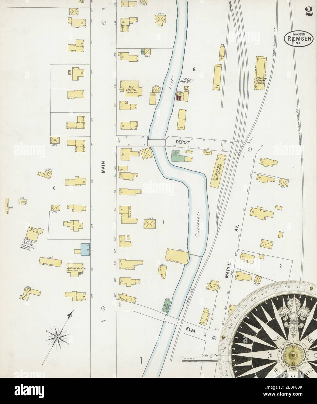 Image 2 of Sanborn Fire Insurance Map from Remsen, Oneida County, New