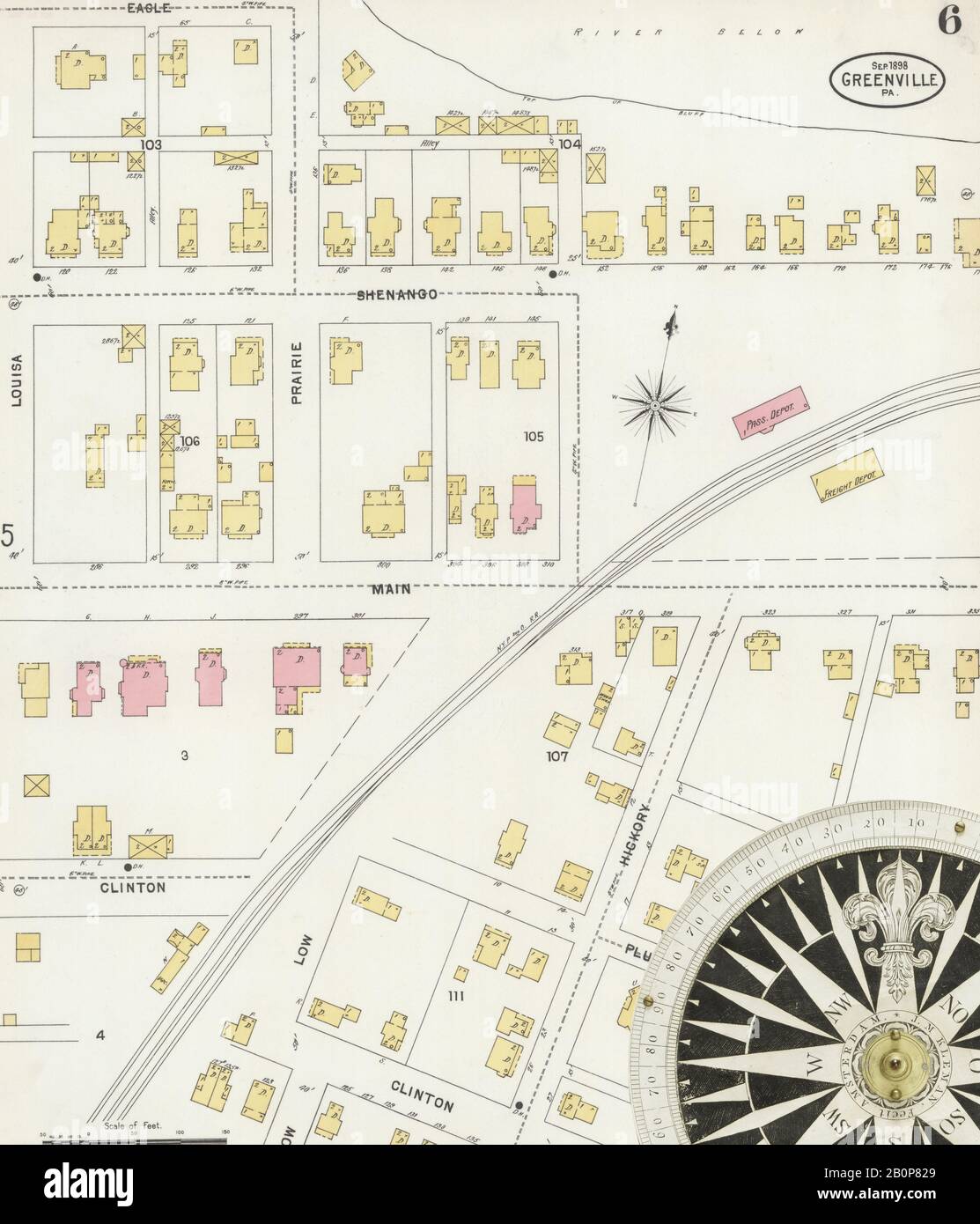 Image 6 of Sanborn Fire Insurance Map from Greenville, Mercer County