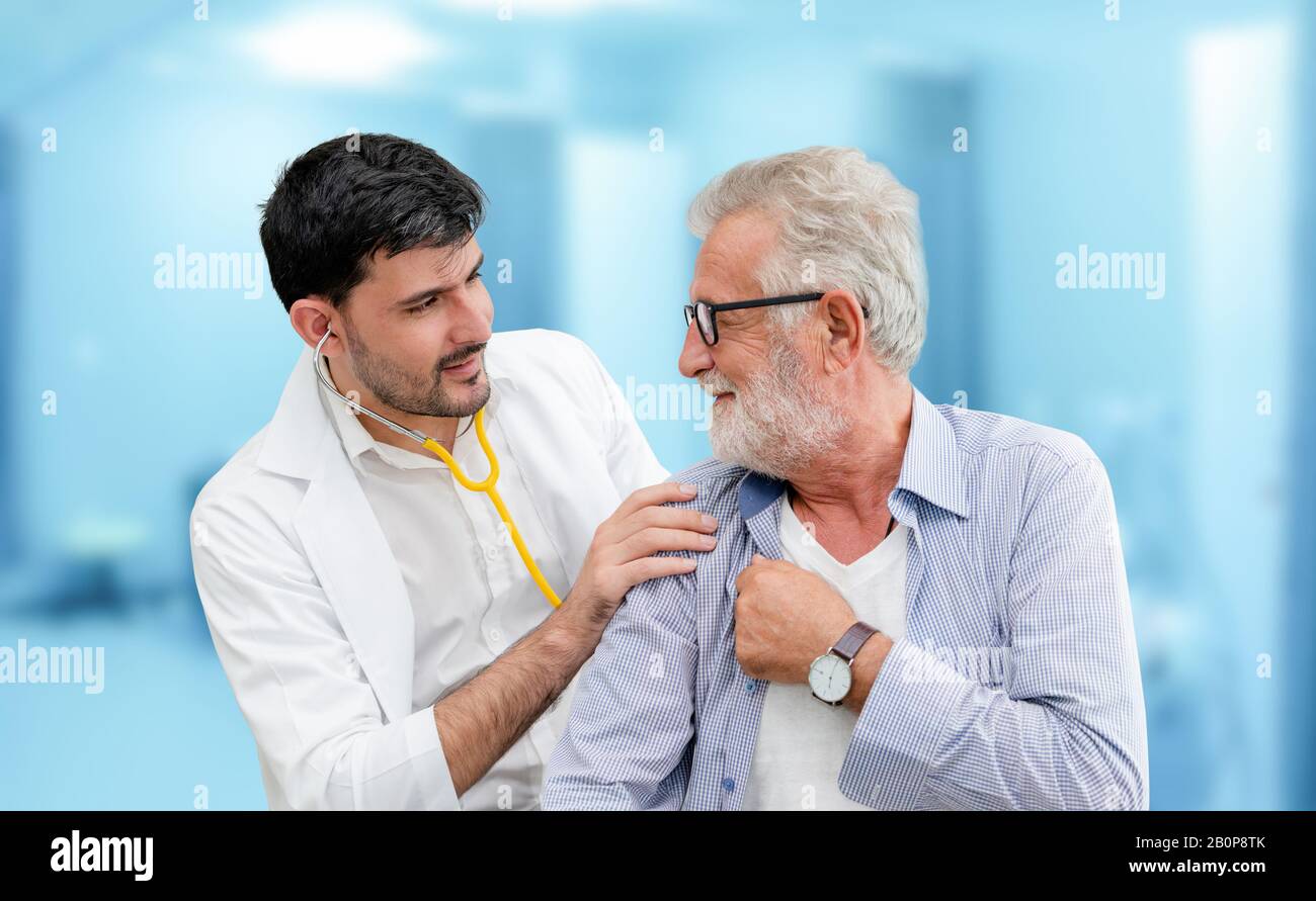 Patient visits doctor at the hospital. Concept of medical healthcare