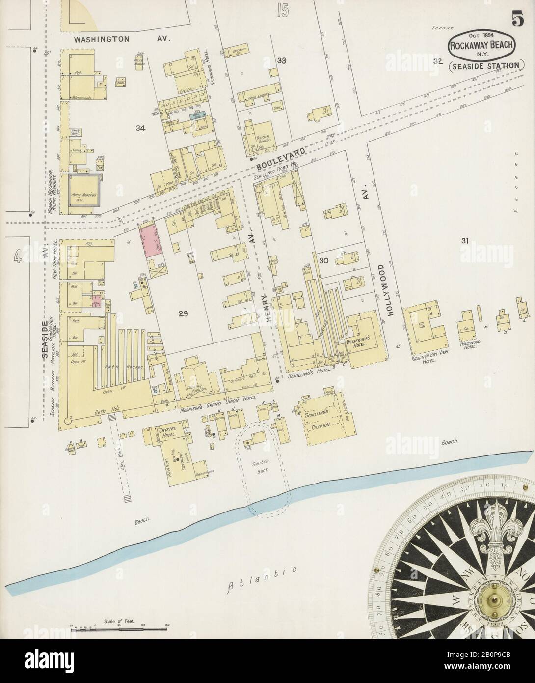 Map of rockaway beach hi-res stock photography and images - Alamy