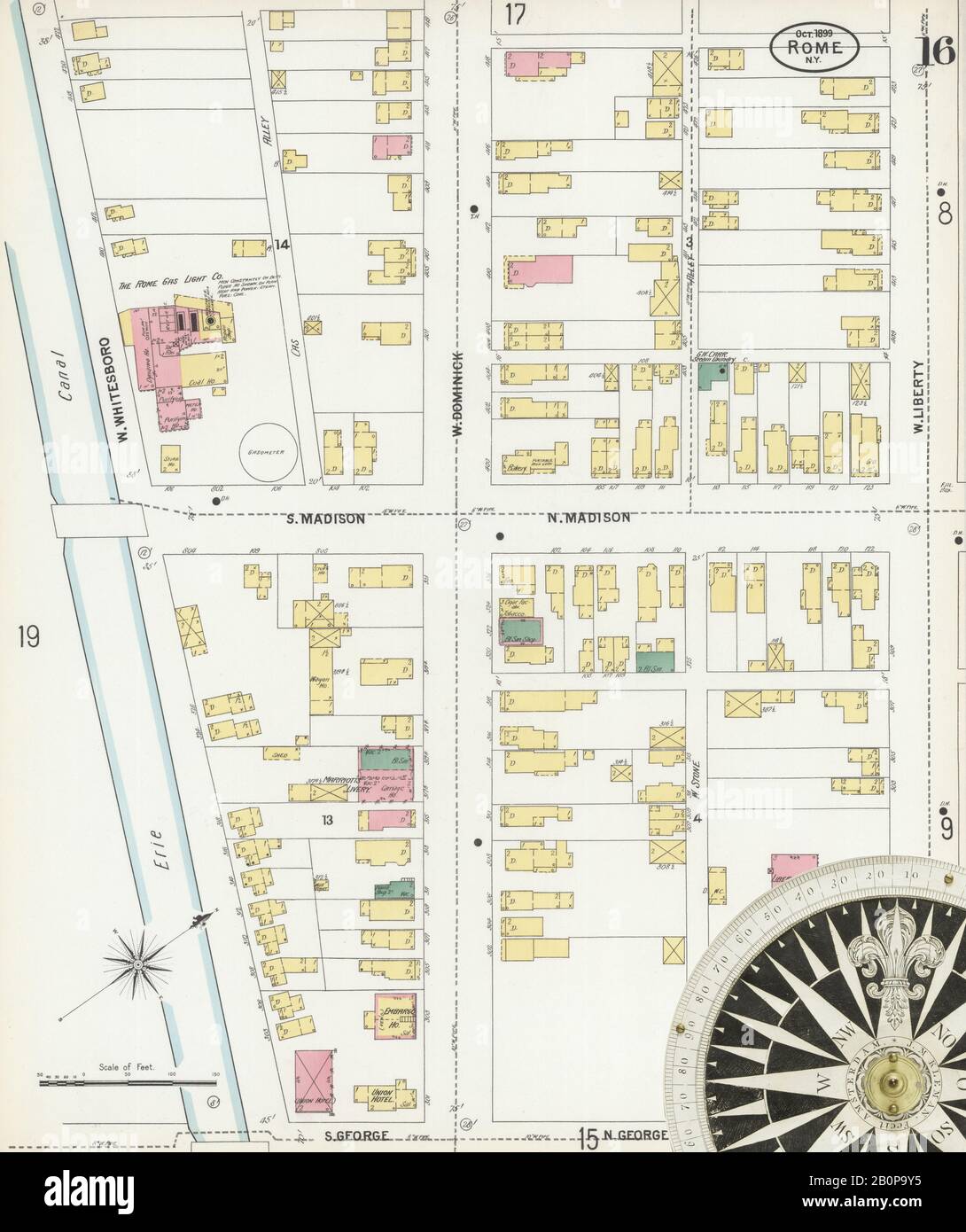 Oneida County Plat Map Rome City Map Street High Resolution Stock Photography And Images - Alamy