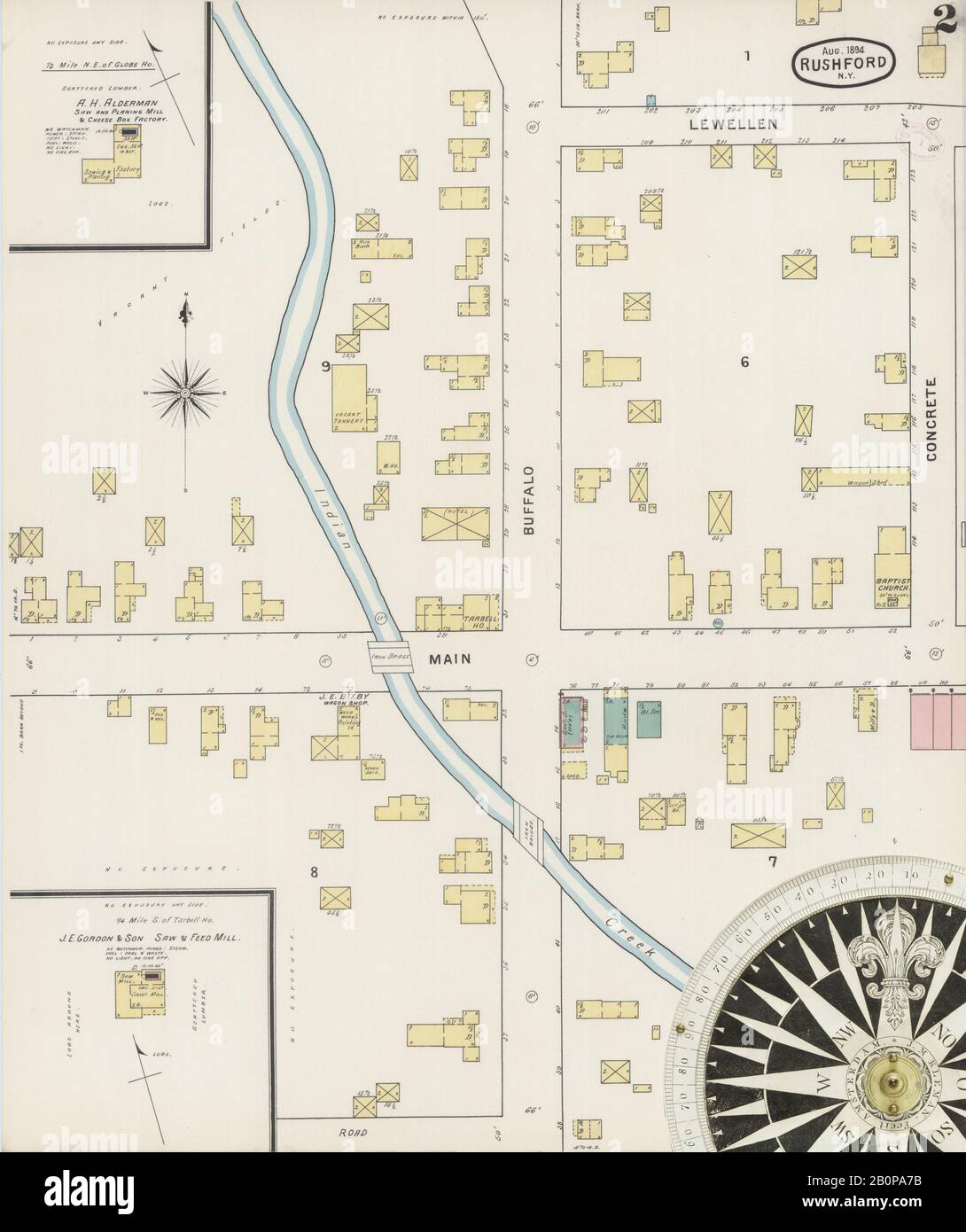 Image 2 of Sanborn Fire Insurance Map from Rushford, Allegany County
