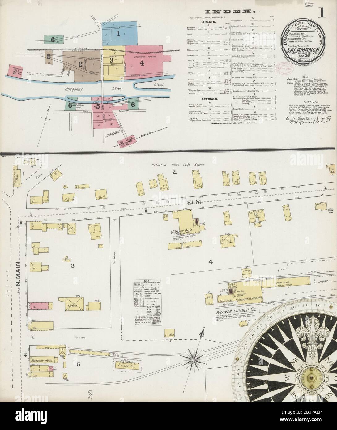 Salamanca new york map hires stock photography and images Alamy