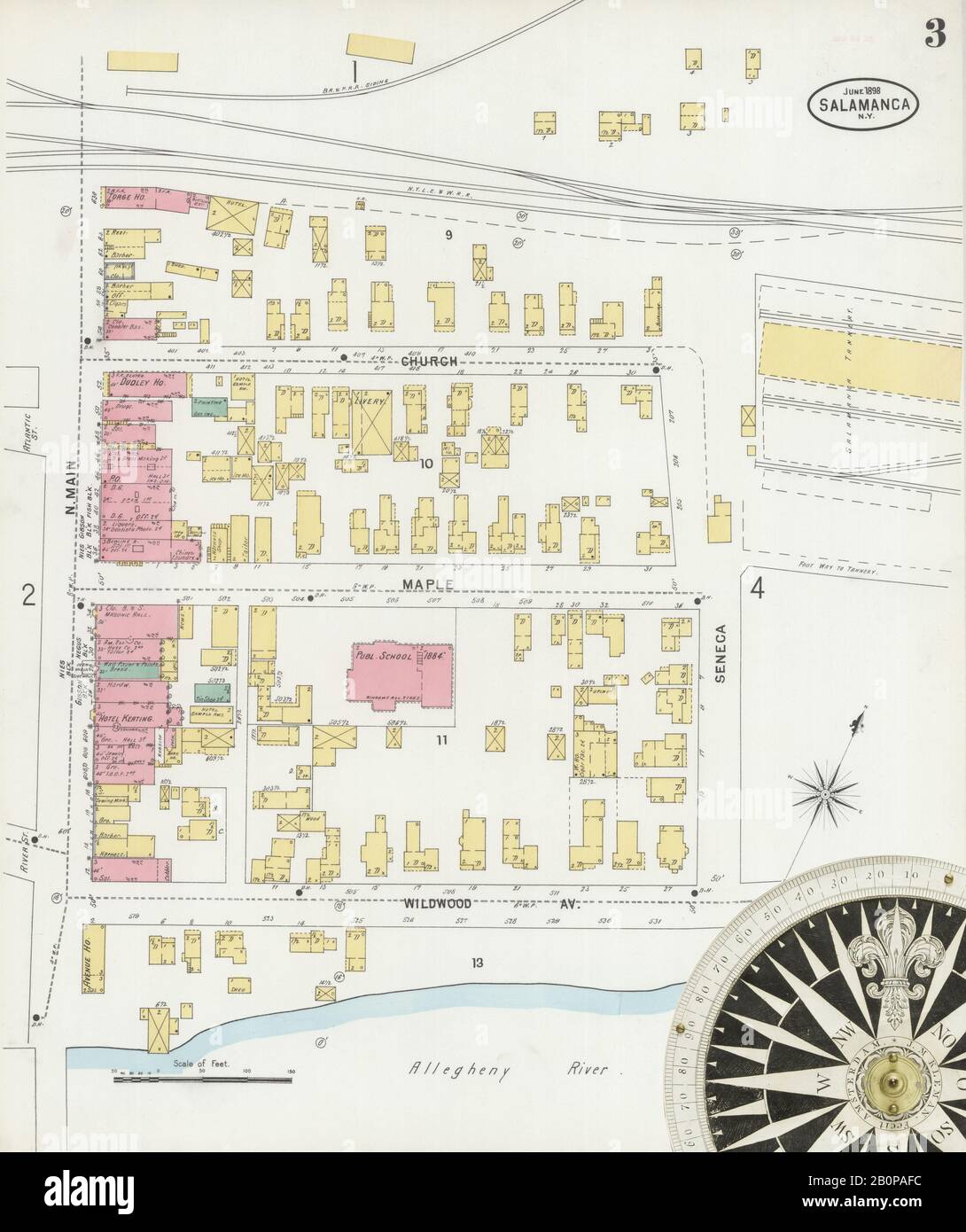 Salamanca new york map hires stock photography and images Alamy