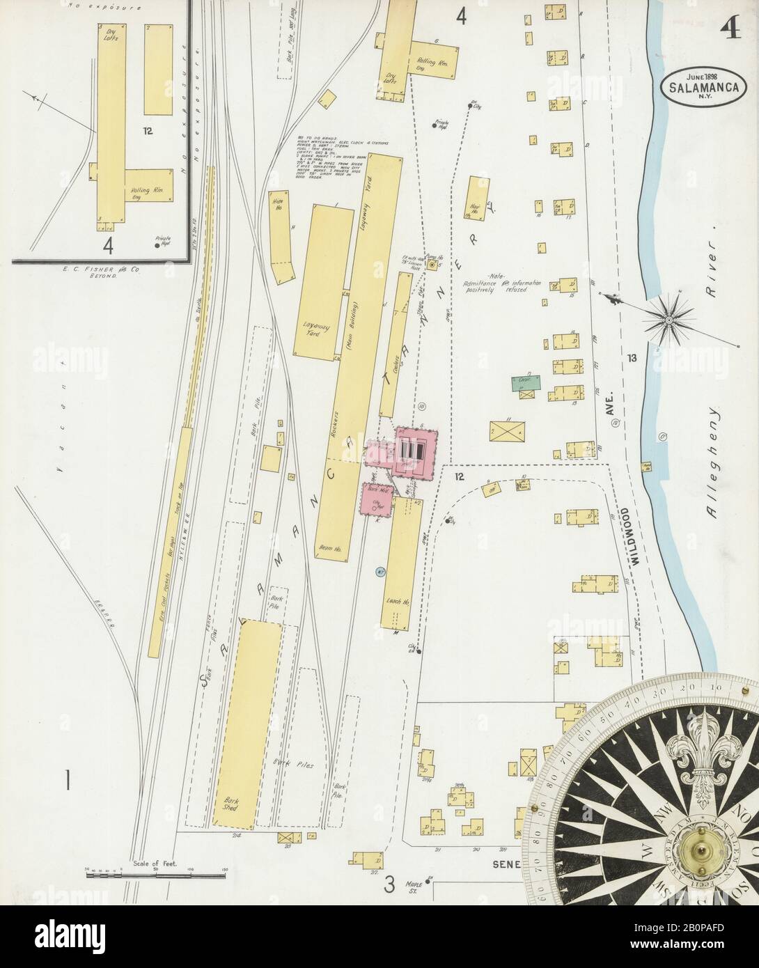 Map of salamanca new york hires stock photography and images Alamy