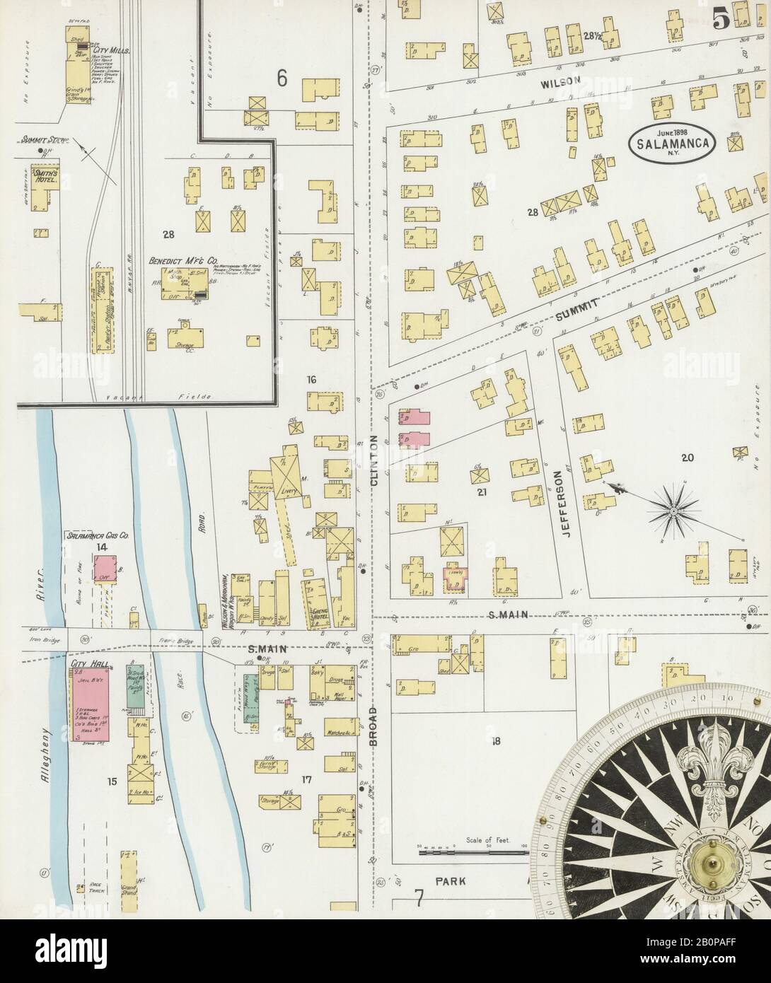 Salamanca new york map hires stock photography and images Alamy