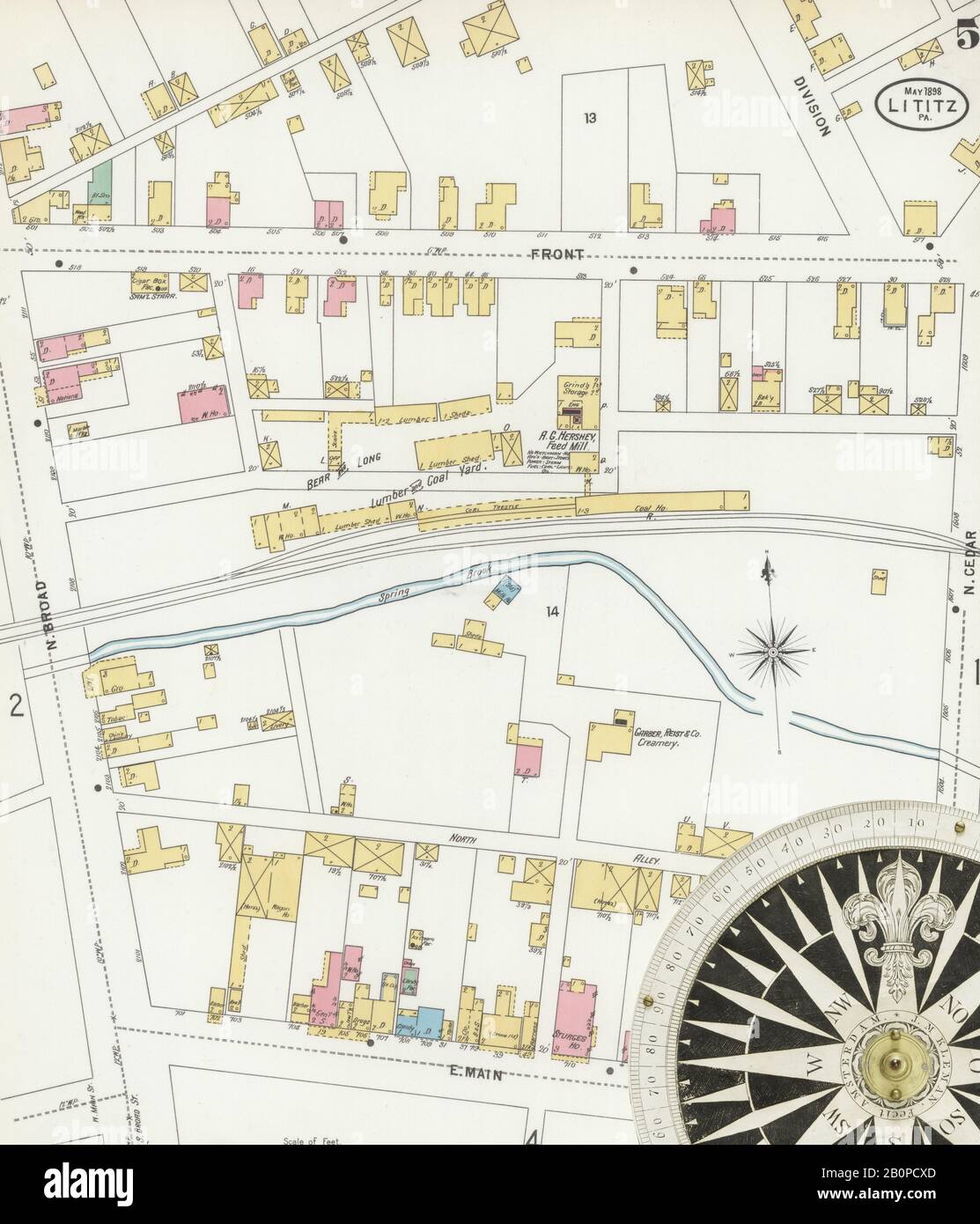 Image 5 of Sanborn Fire Insurance Map from Lititz, Lancaster County
