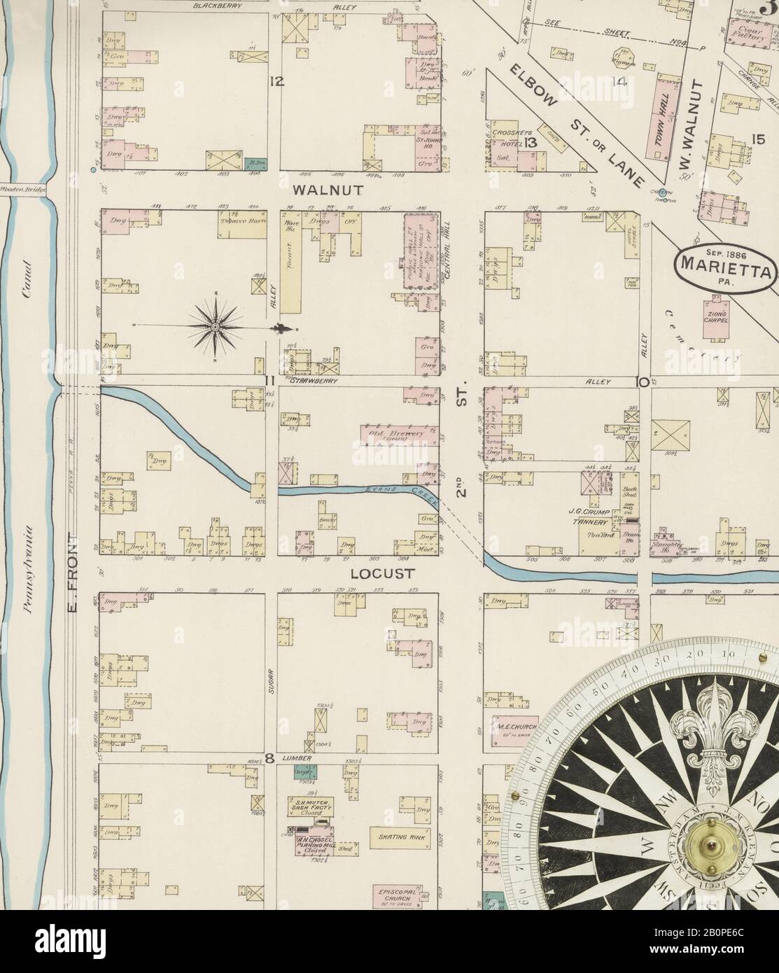 Cecil County Plat Maps Page 14 - Road Map And Compass High Resolution Stock Photography And Images  - Alamy