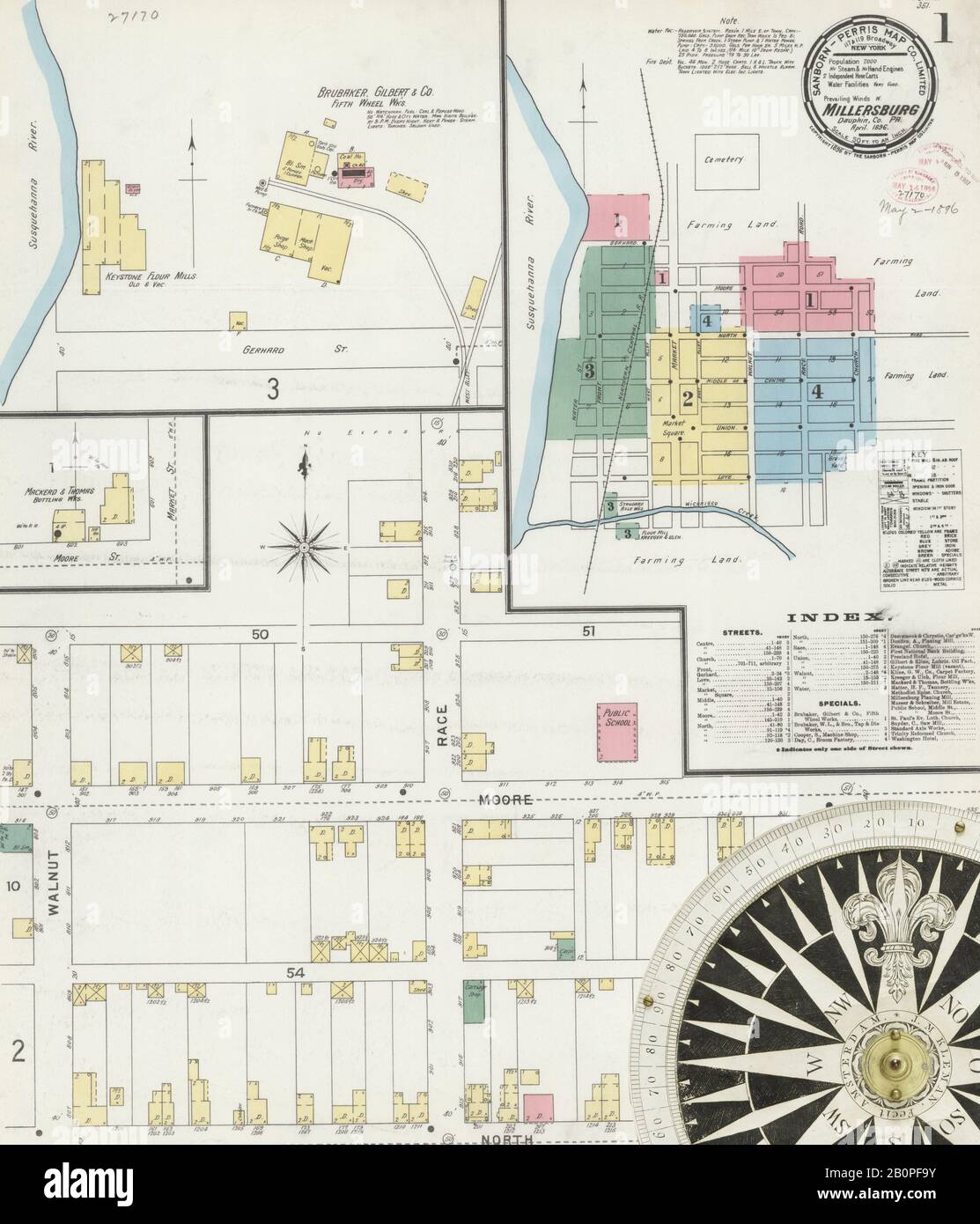 Millersburg pennsylvania map hires stock photography and images Alamy