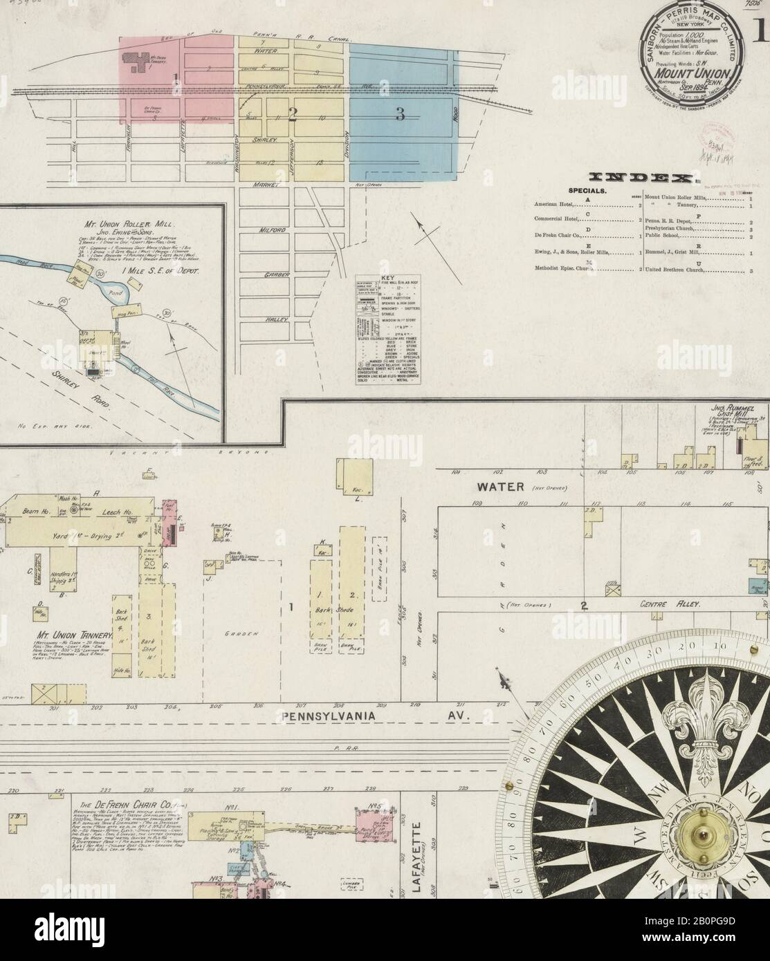 Map of mount union hires stock photography and images Alamy