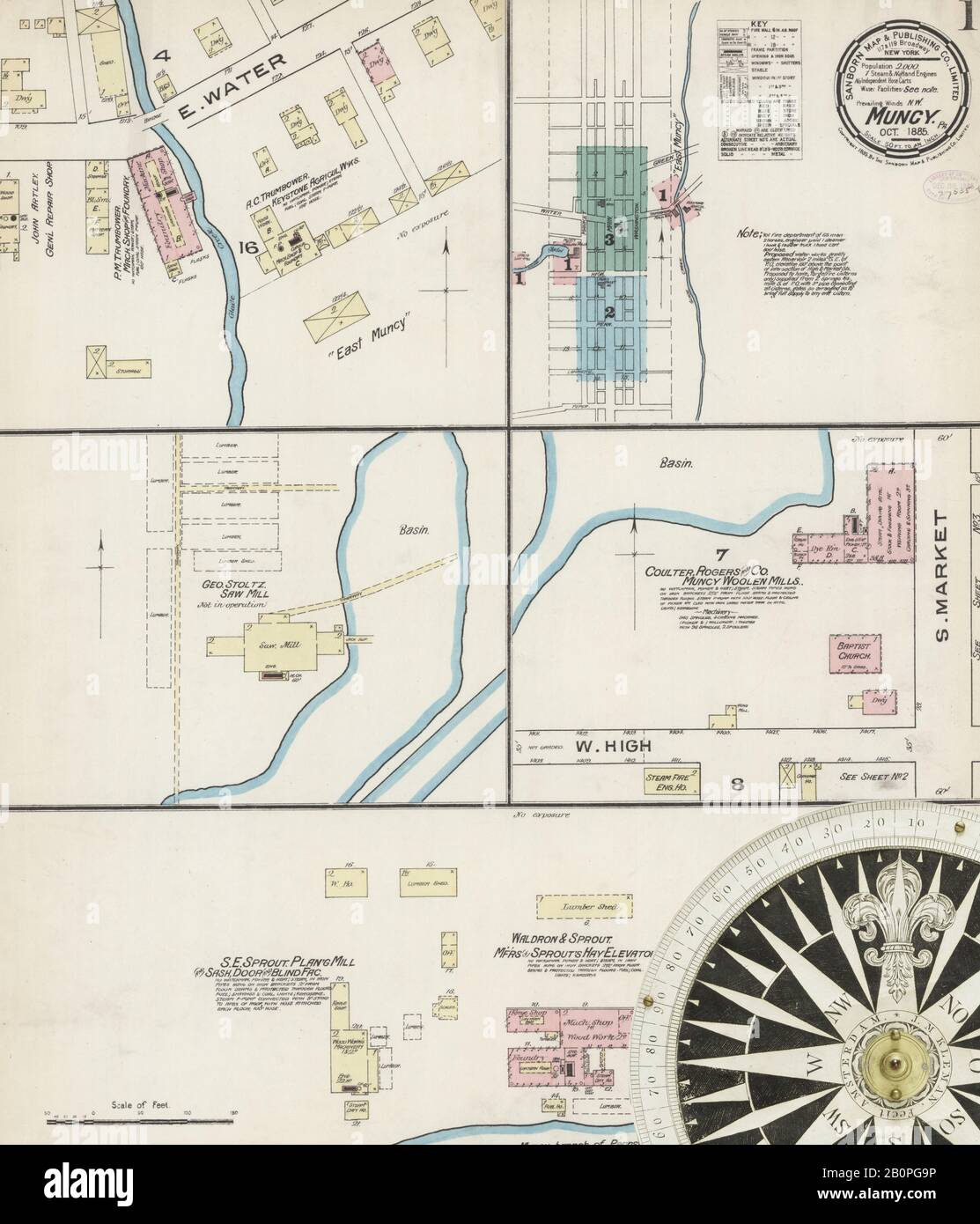 Muncy pennsylvania map hires stock photography and images Alamy