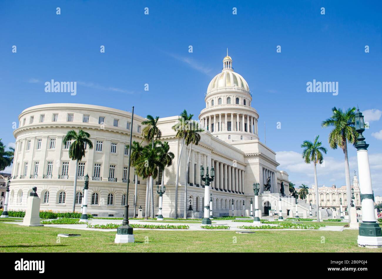 The National Capitol Building in the Old Havana Stock Photo