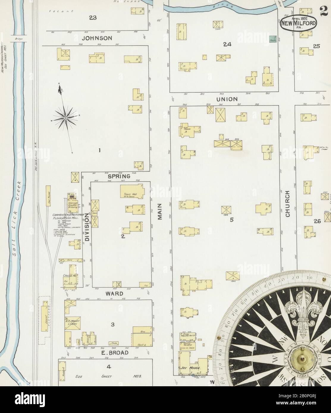 New milford pennsylvania map hires stock photography and images Alamy