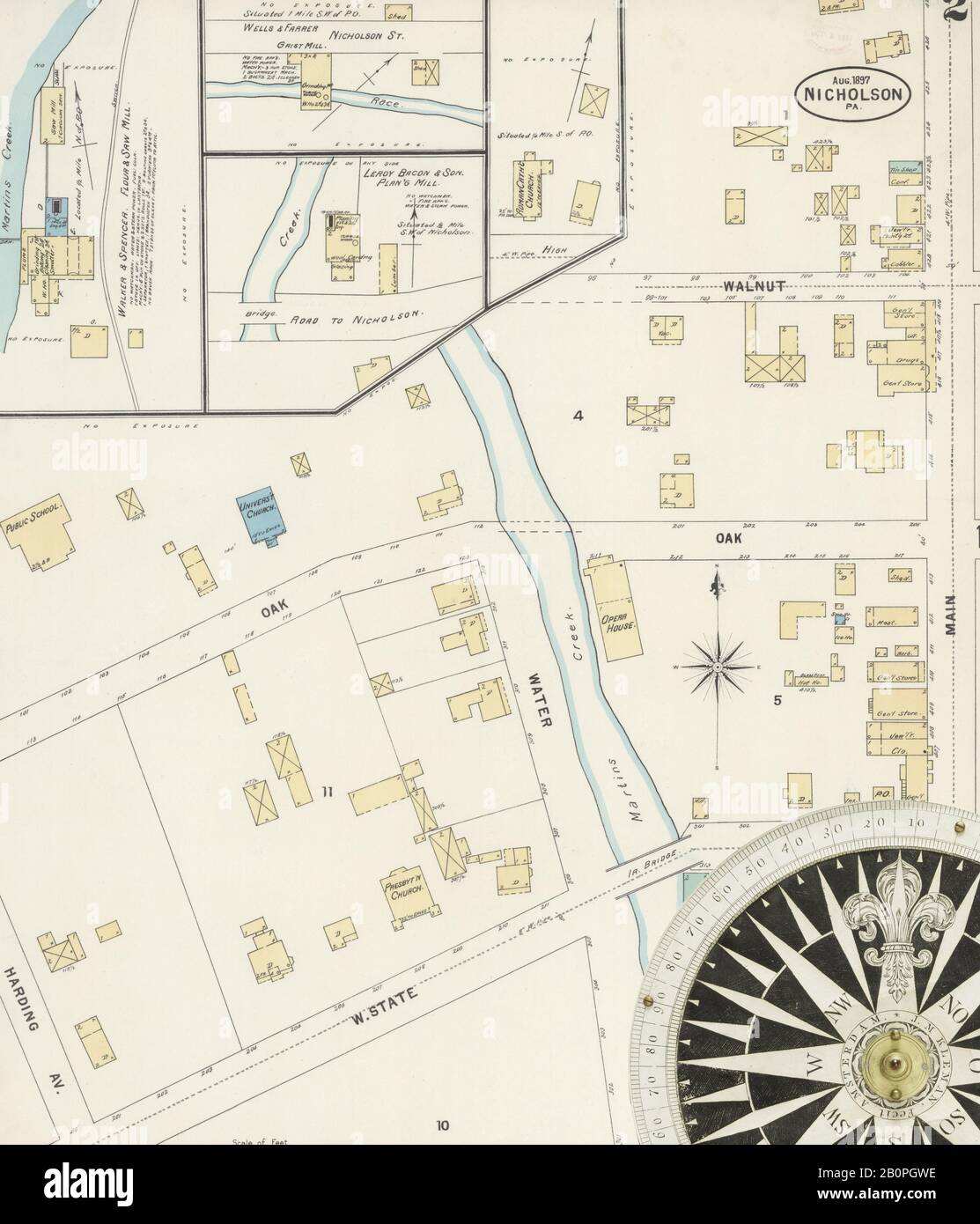 Image 2 of Sanborn Fire Insurance Map from Nicholson, Wyoming County