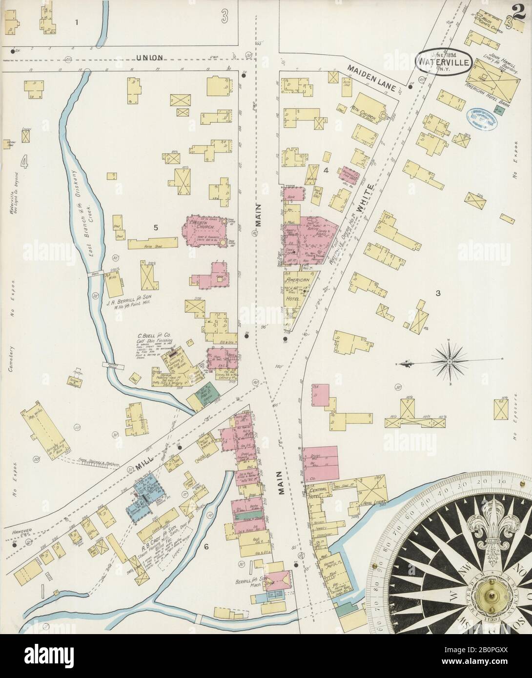 Image 2 of Sanborn Fire Insurance Map from Waterville, Oneida County