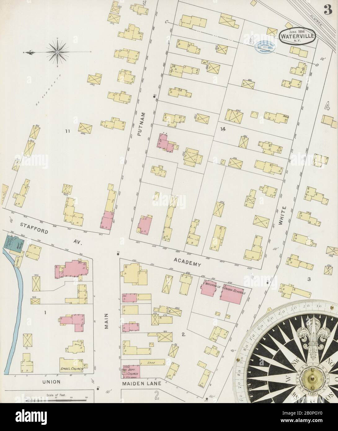 Image 3 of Sanborn Fire Insurance Map from Waterville, Oneida County