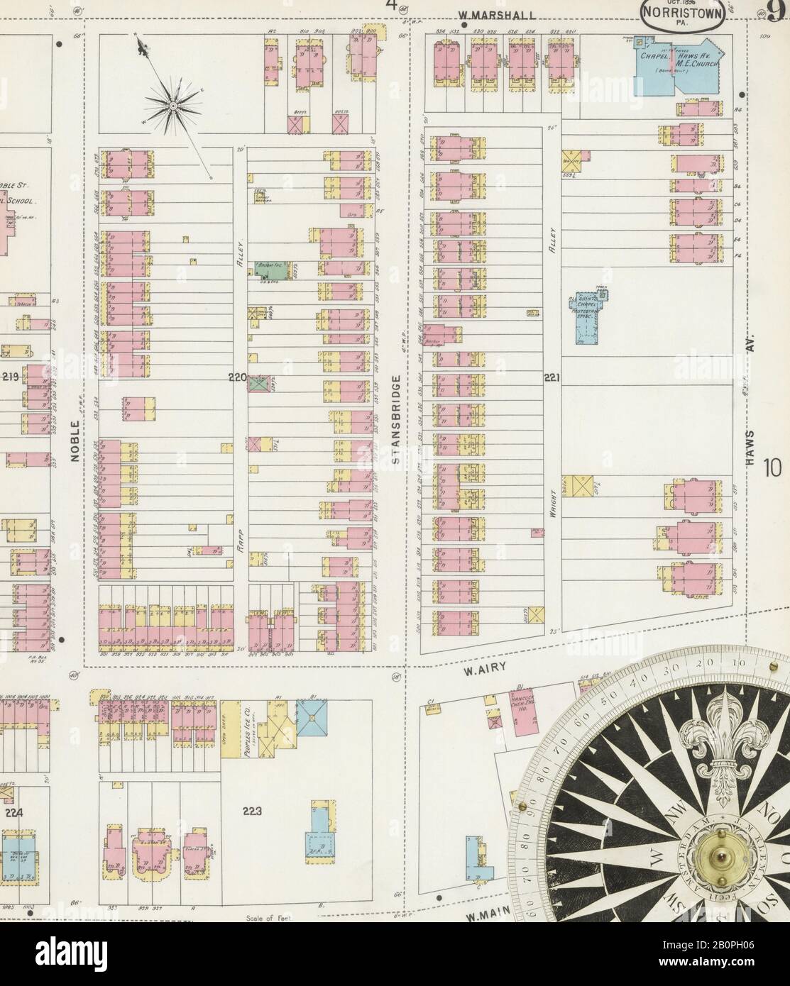 Image 9 Of Sanborn Fire Insurance Map From Norristown Montgomery 