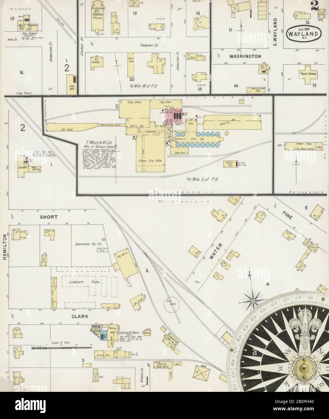 Image 2 of Sanborn Fire Insurance Map from Wayland, Steuben County, New
