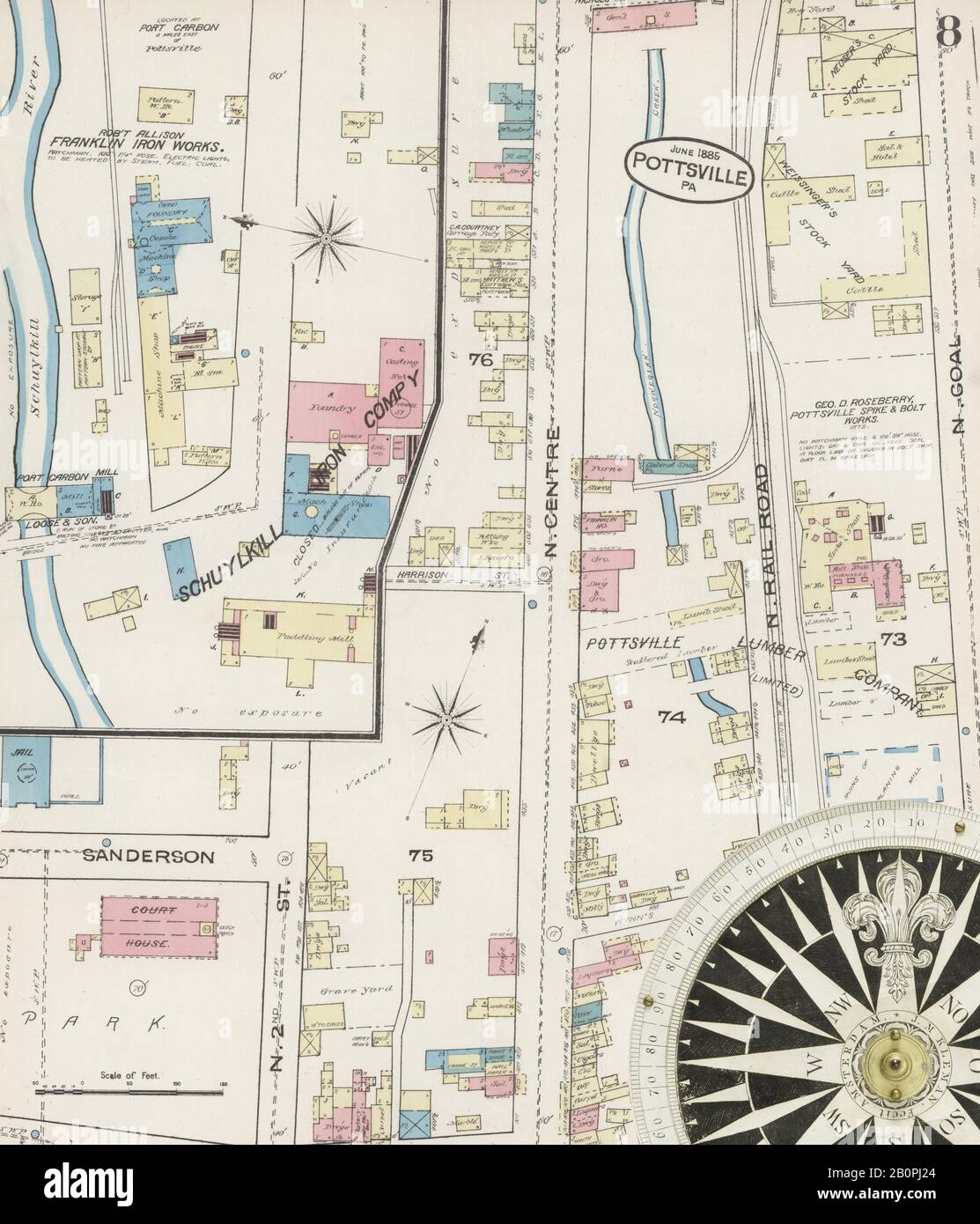 Image 8 of Sanborn Fire Insurance Map from Pottsville, Schuylkill