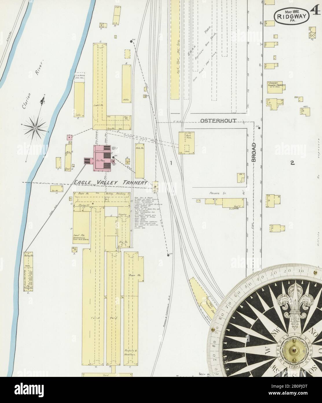 Map of ridgway pennsylvania hires stock photography and images Alamy