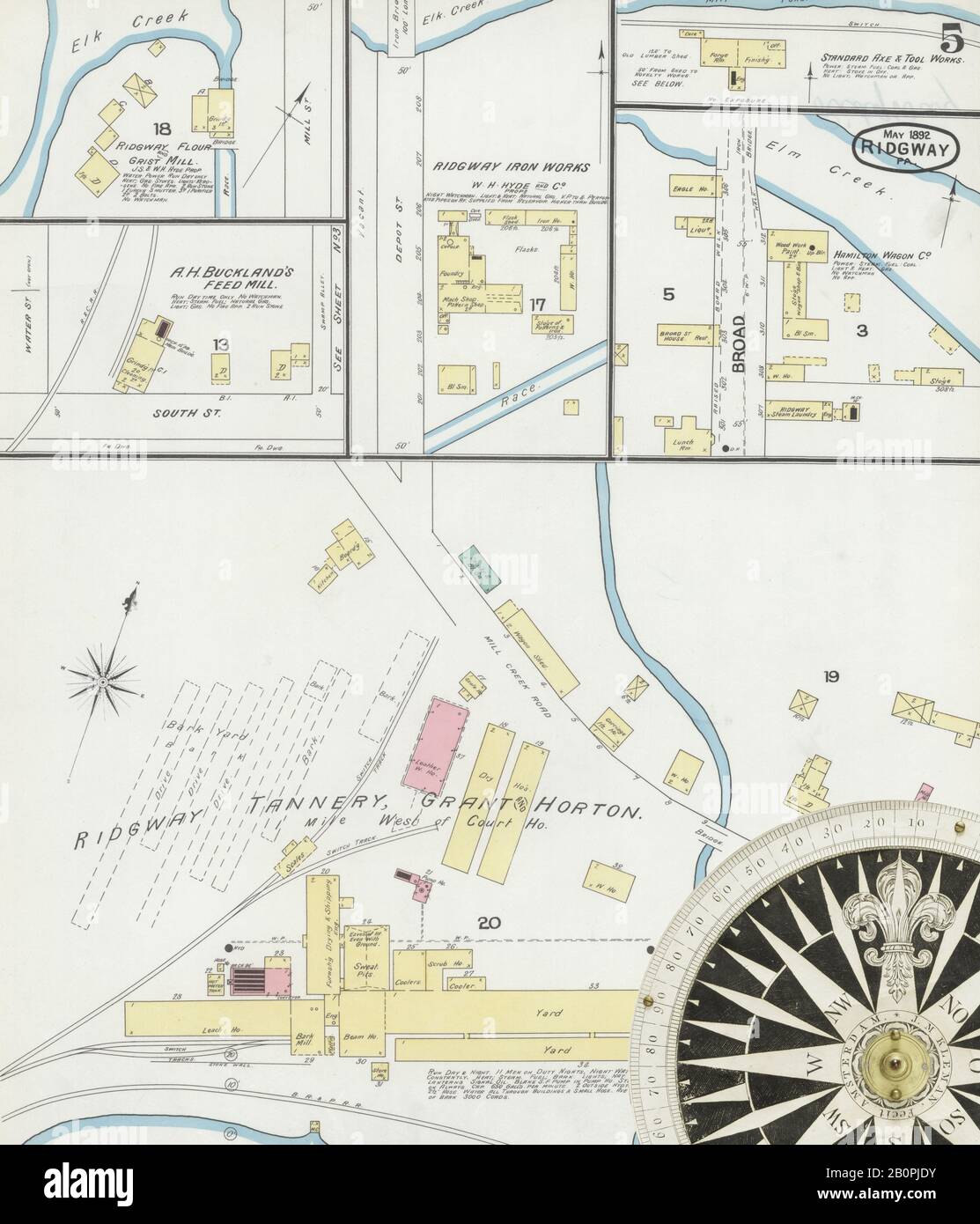 Map of ridgway pennsylvania hires stock photography and images Alamy