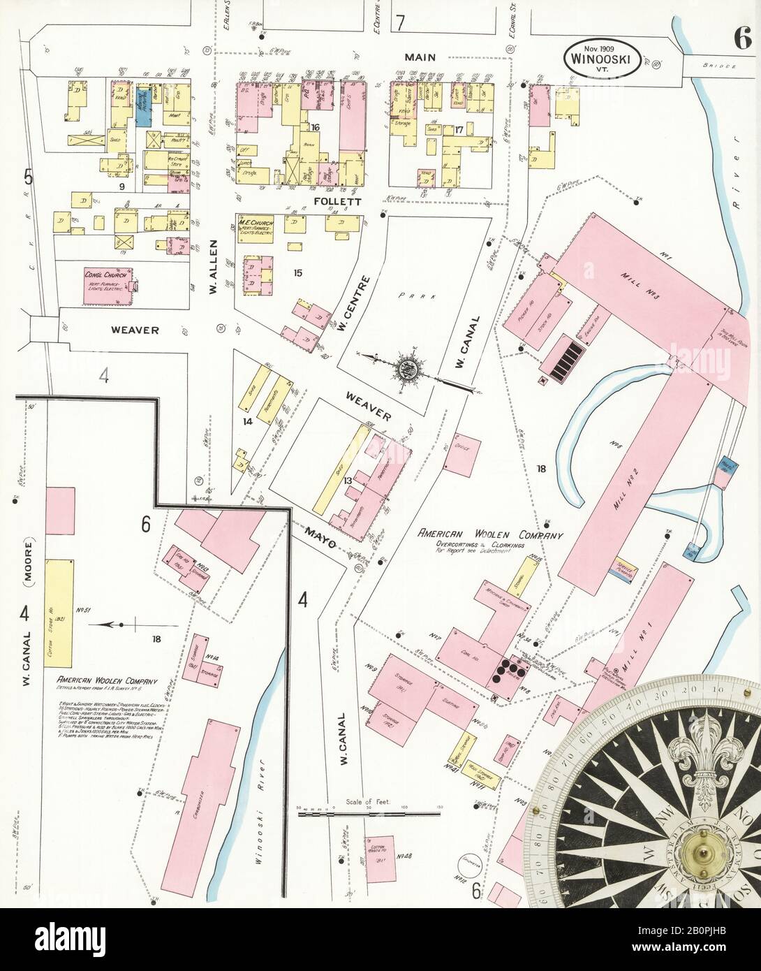 Winooski map hires stock photography and images Alamy