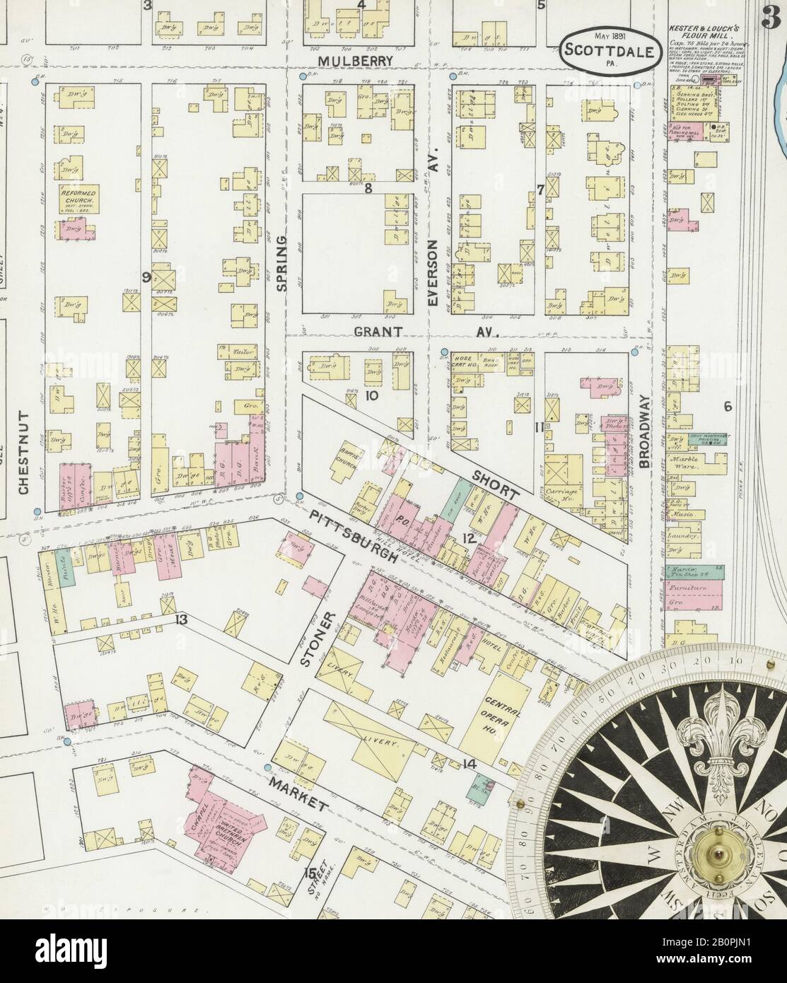 Scottdale pennsylvania map hires stock photography and images Alamy