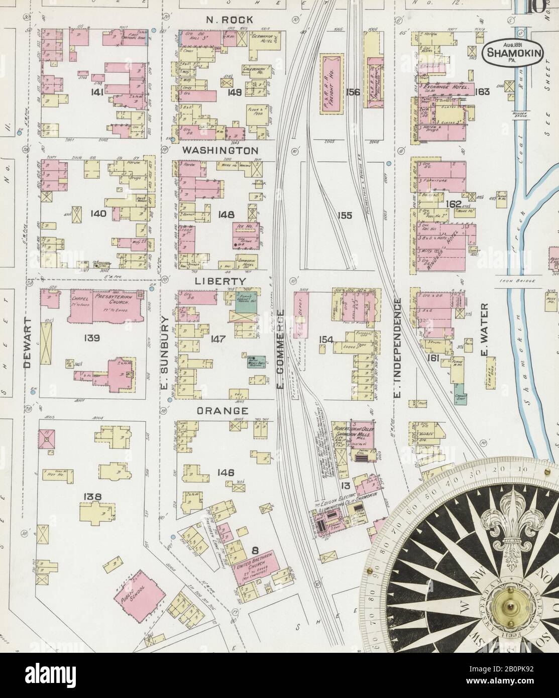 Image 10 of Sanborn Fire Insurance Map from Shamokin, Northumberland