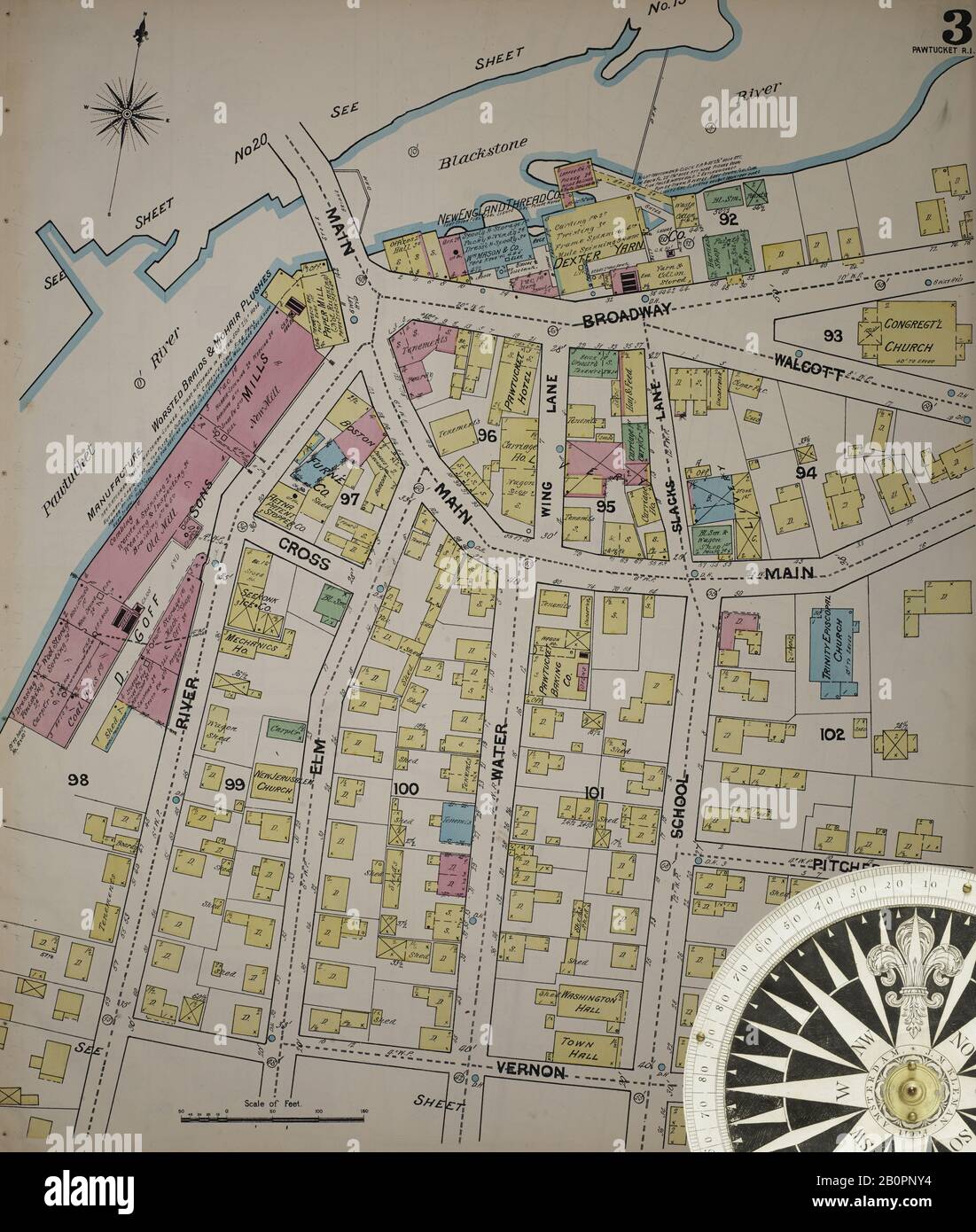 Image 3 of Sanborn Fire Insurance Map from Pawtucket, Providence County