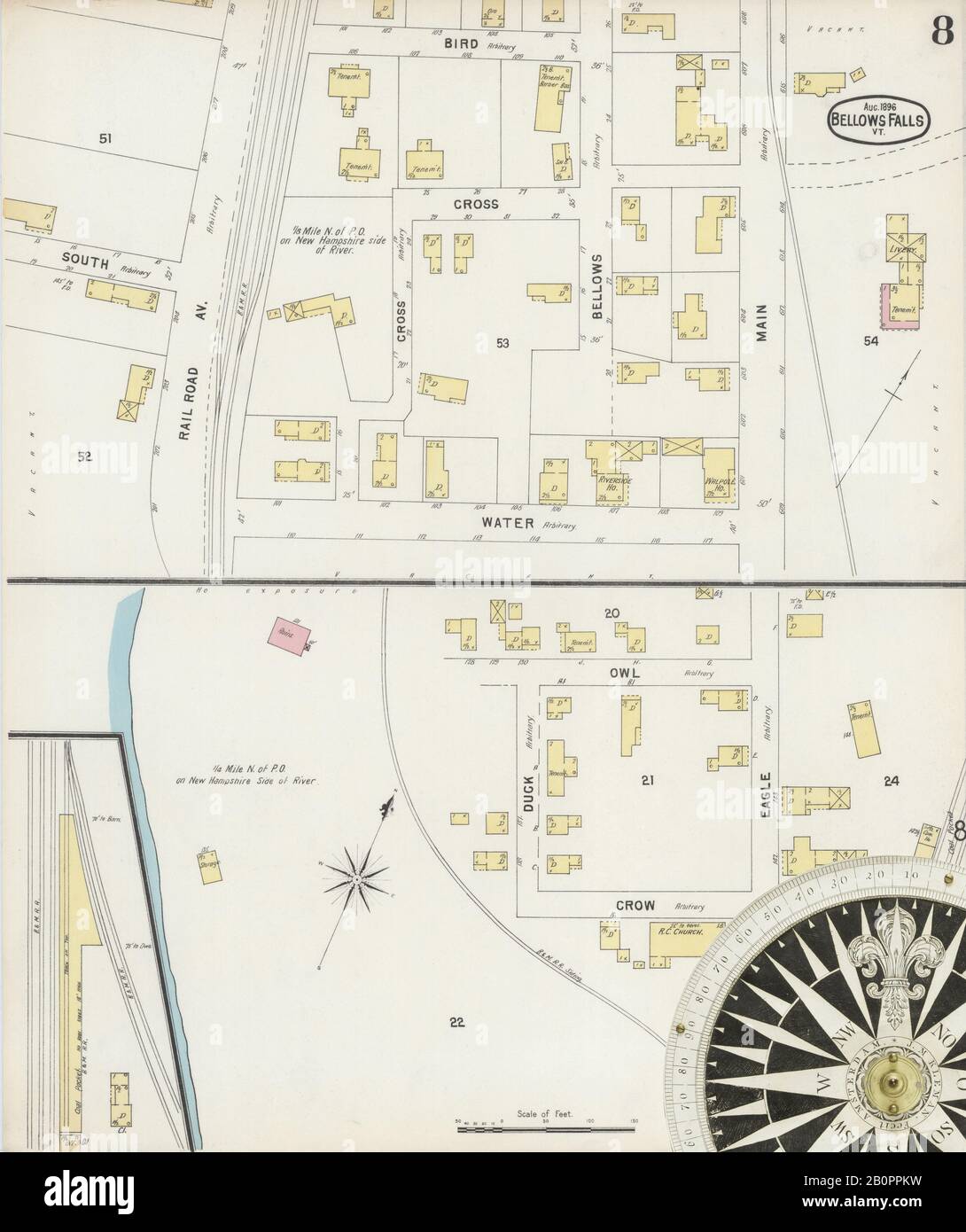 Map of bellows falls hires stock photography and images Alamy