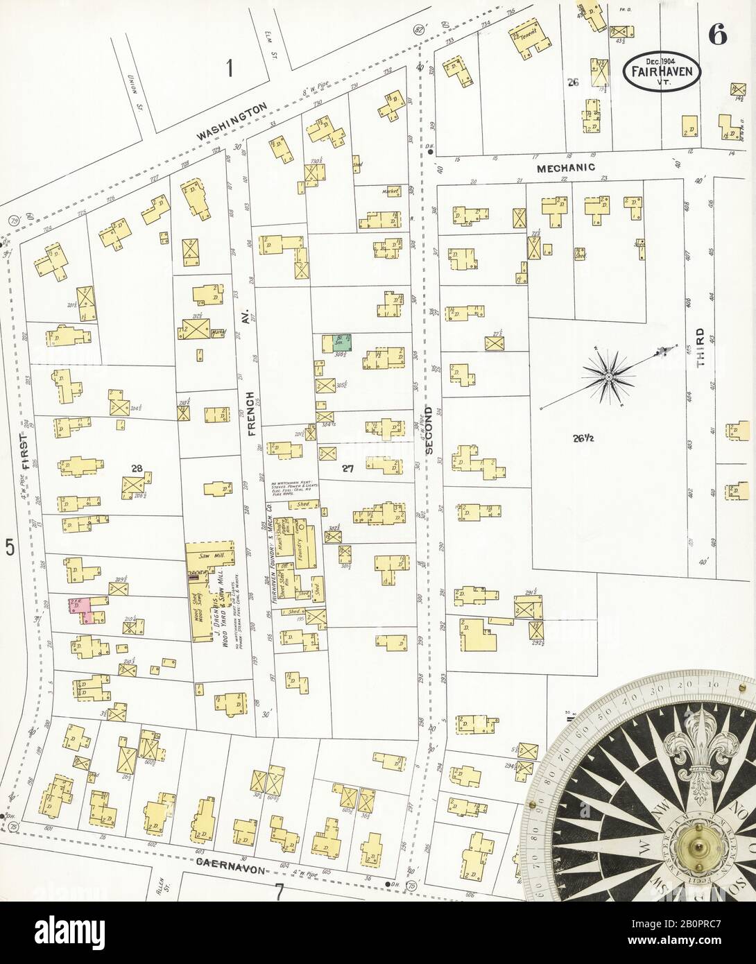 Image 6 of Sanborn Fire Insurance Map from Fair Haven, Rutland County