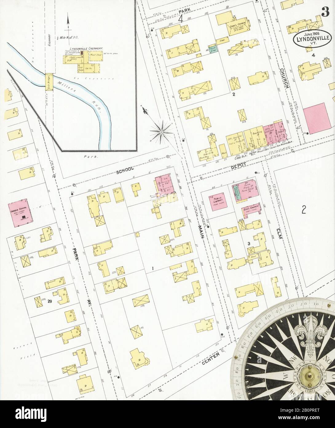 Map of lyndonville hires stock photography and images Alamy