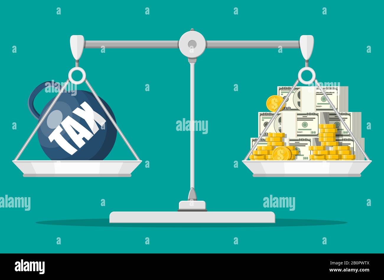Tax burden concept Stock Vector Image & Art Alamy