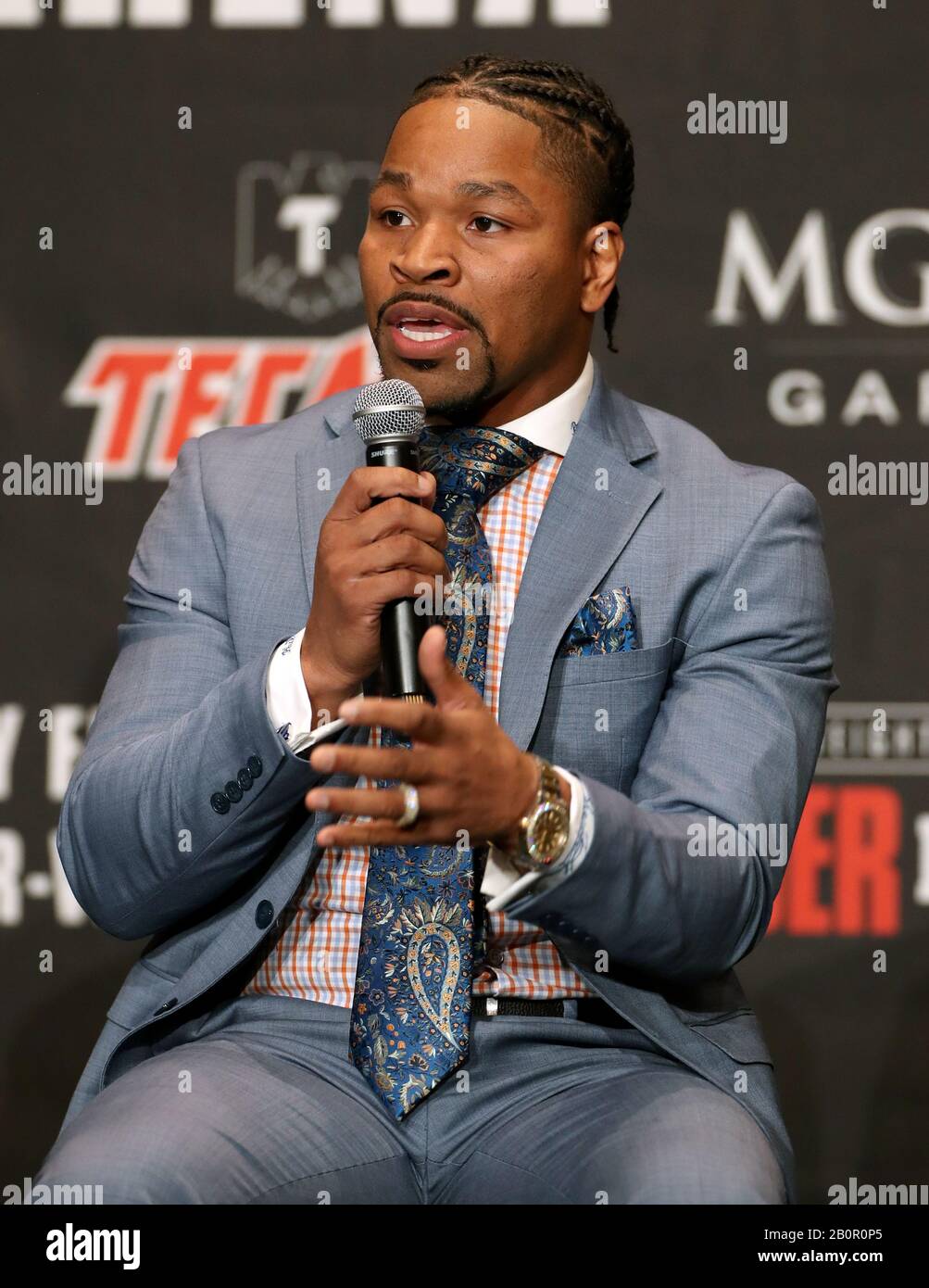 Shawn Porter during the roundtable discussion at the MGM Grand Garden