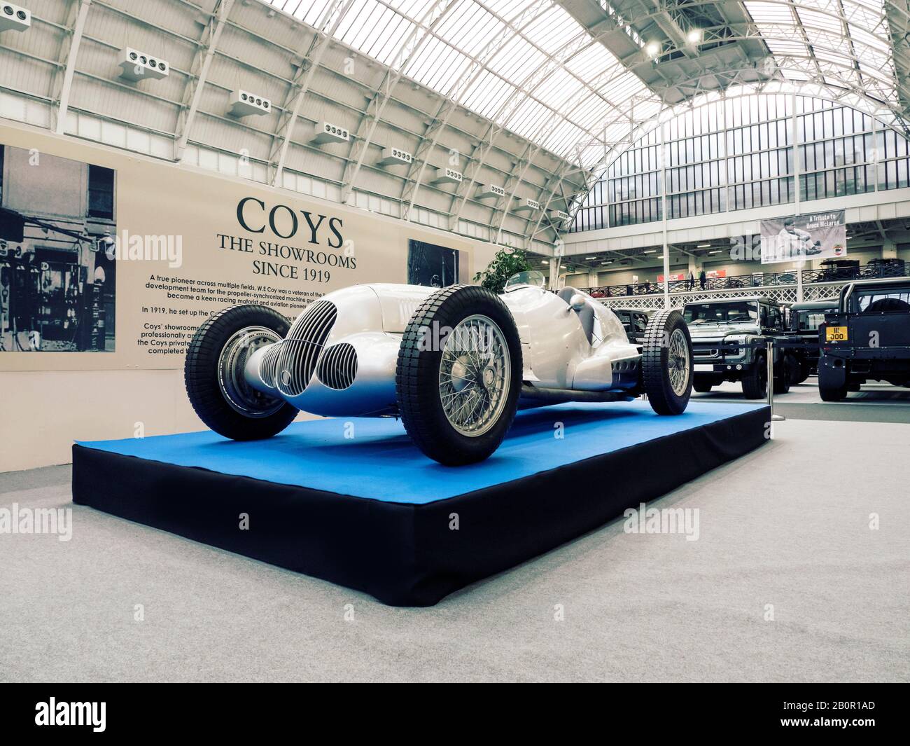 The London Classic Car Show at Olympia London UK 20/02/2020 Stock Photo