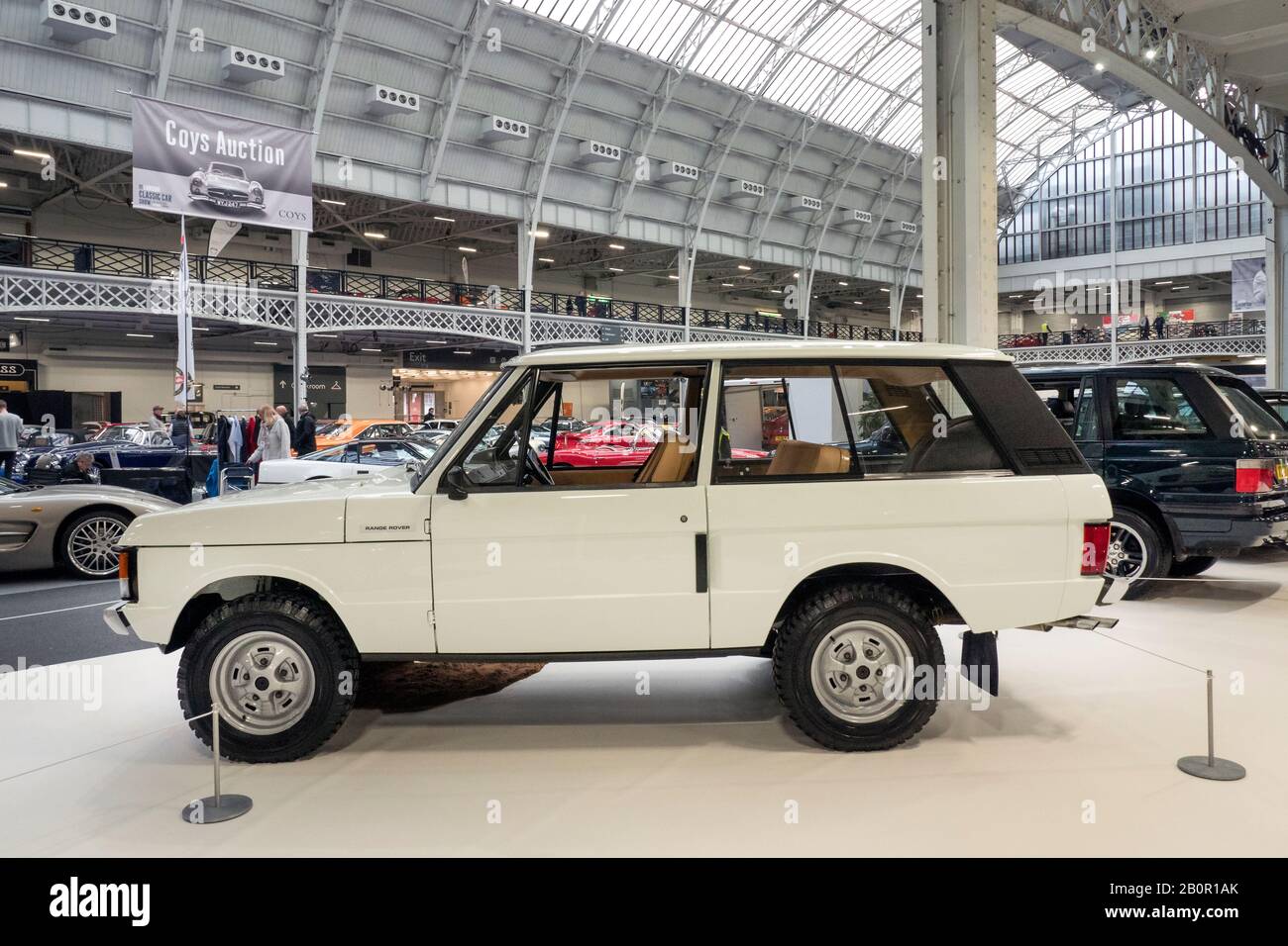 EaThe London Classic Car Show at Olympia London UK 20/02/2020 Stock Photo