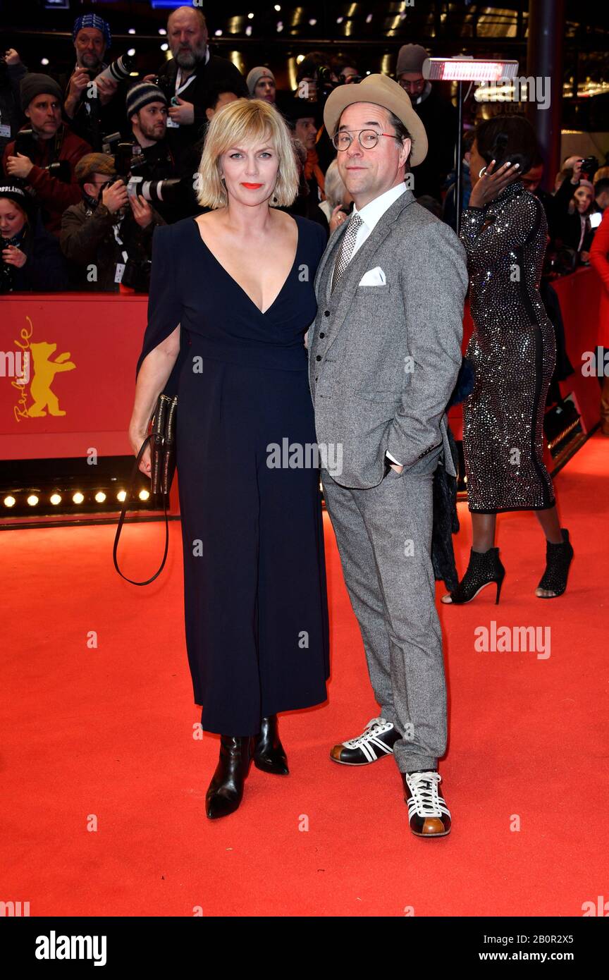 Berlin, Germany. 20th Feb, 2020. Anna Loos and Jan Josef Liefers attending the 'My Salinger Year' premiere at the 70th Berlin International Film Festival/Berlinale 2020 at Berlinale Palast on February 20, 2020 in Berlin, Germany. Credit: Geisler-Fotopress GmbH/Alamy Live News Stock Photo